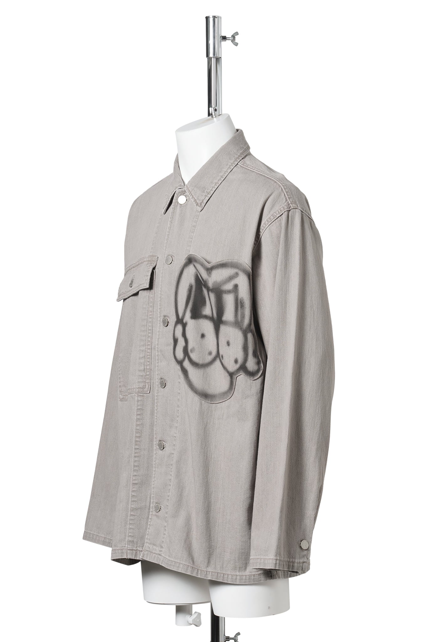 SOLDADO BUTTON DOWN SHIRT w/ DETACHABLE HOOD / GREEN