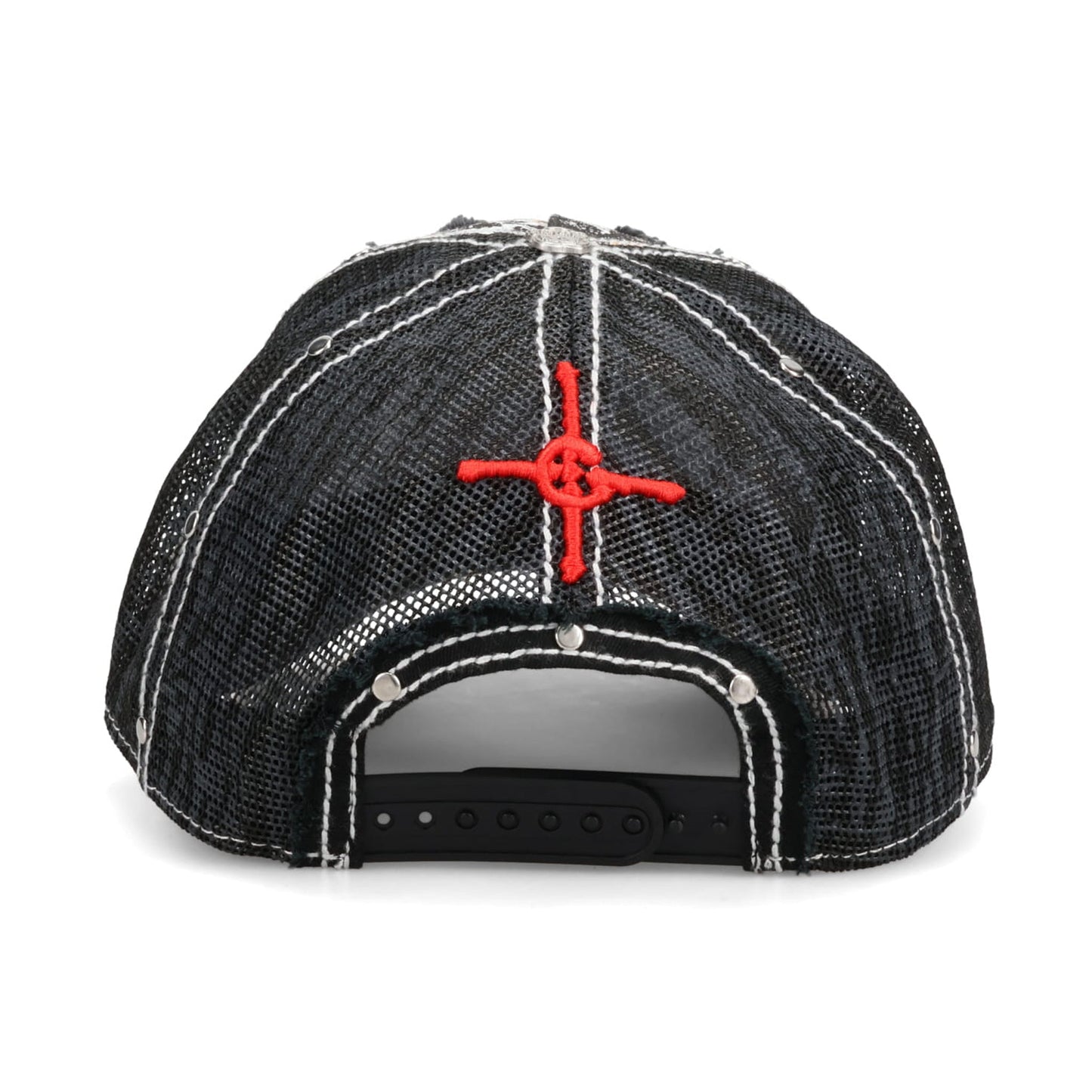 DOUBLE SEAHORSE PATCH MESH BACK / BLACK