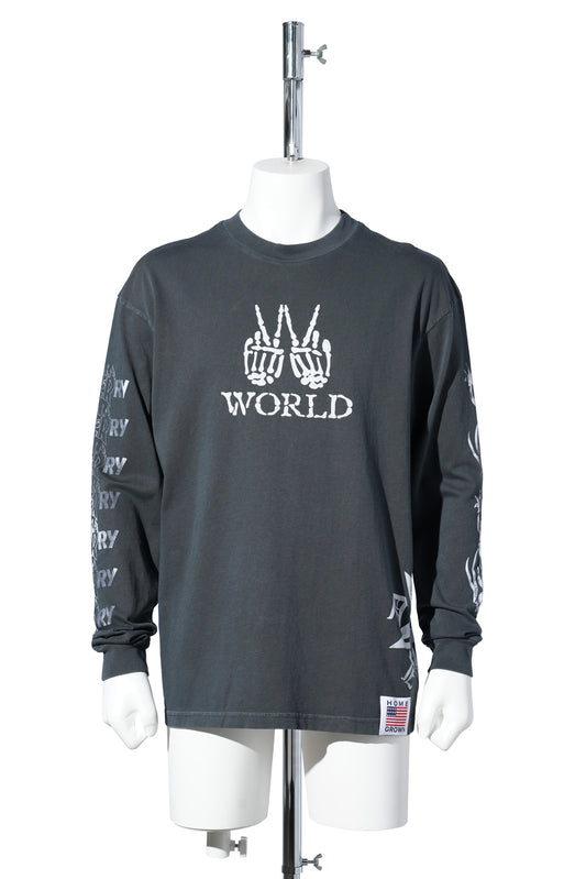 SKELETON / MULTI FADED BLACK