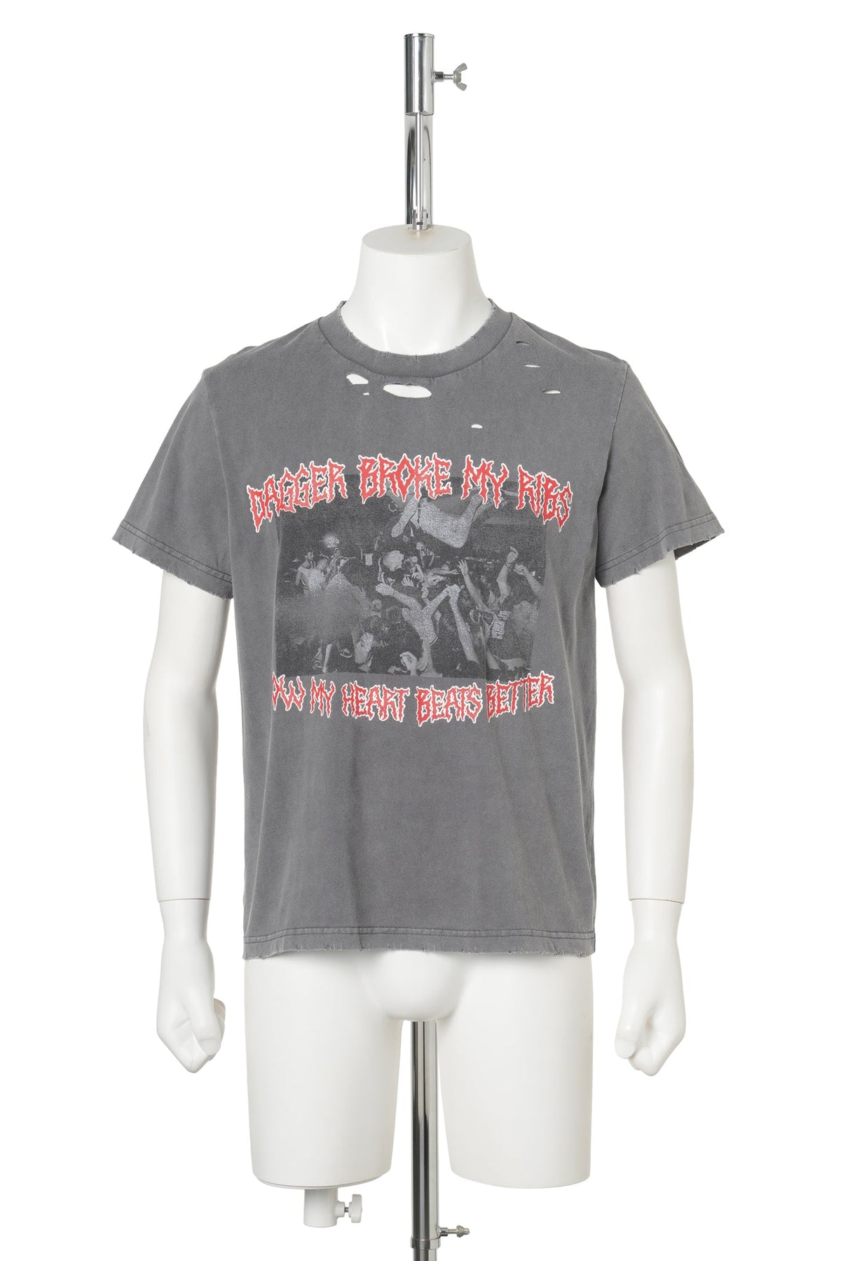 HEART BEAT TS / WASHED GREY