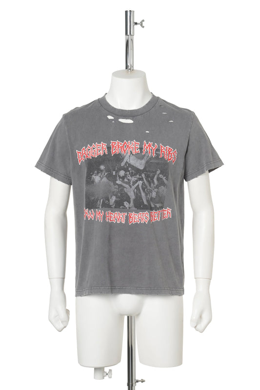 HEART BEAT TS / WASHED GREY