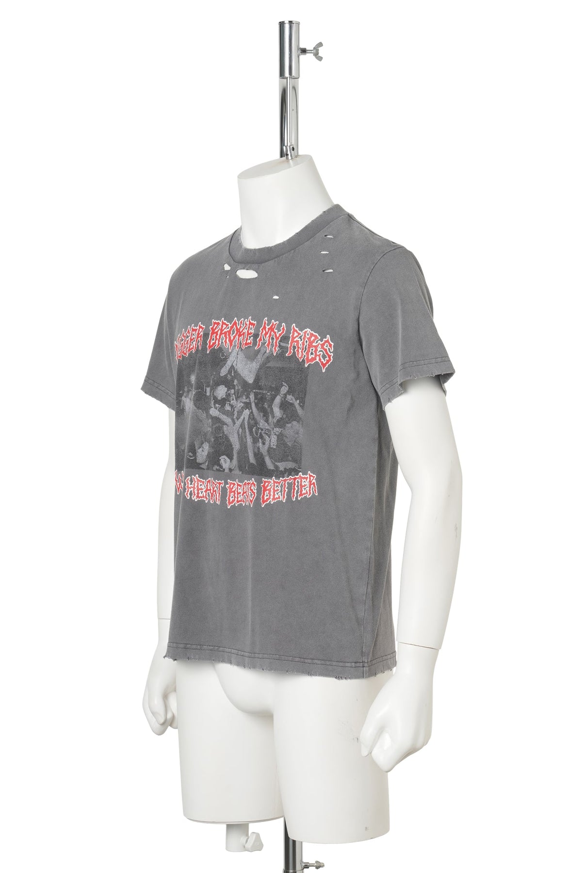 HEART BEAT TS / WASHED GREY