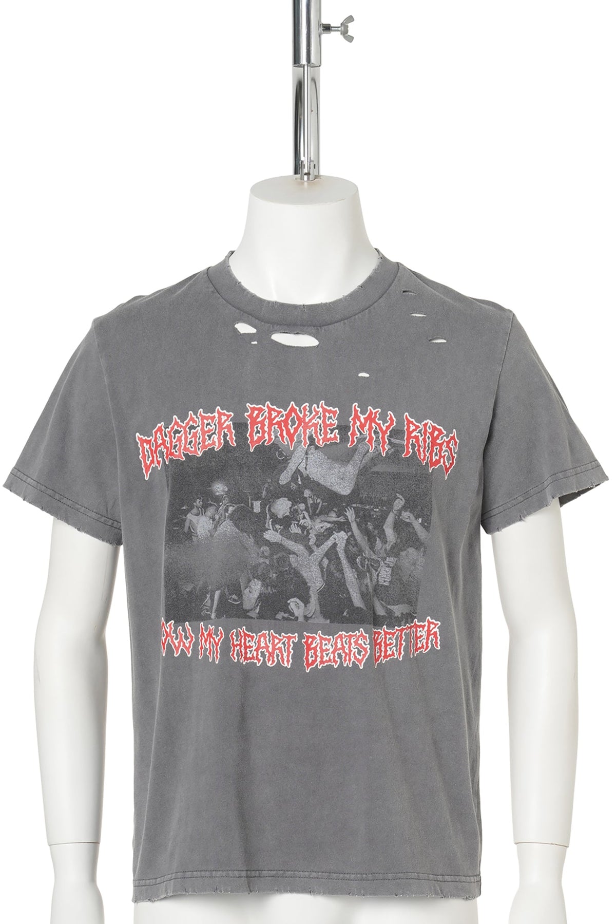 HEART BEAT TS / WASHED GREY