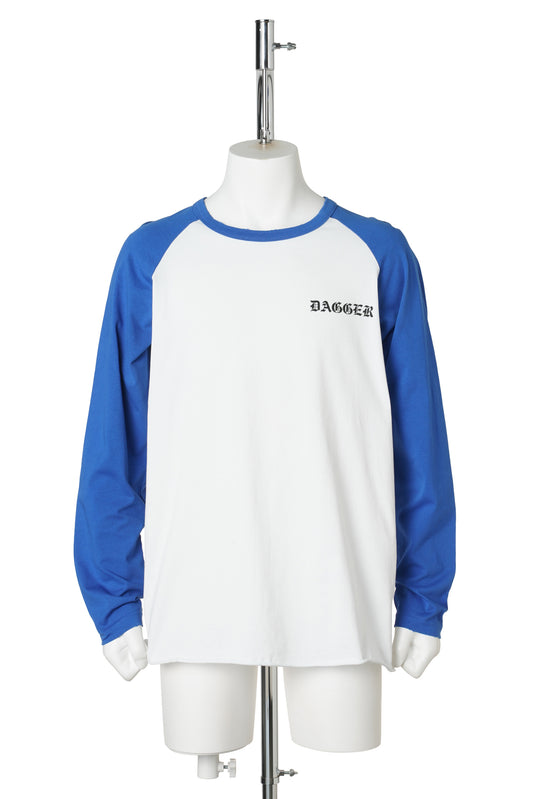ATB RAGLAN LS / WHITE/BLUE