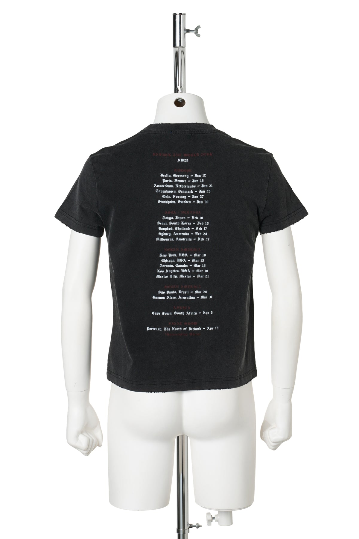 TOUR TS / WASHED BLACK