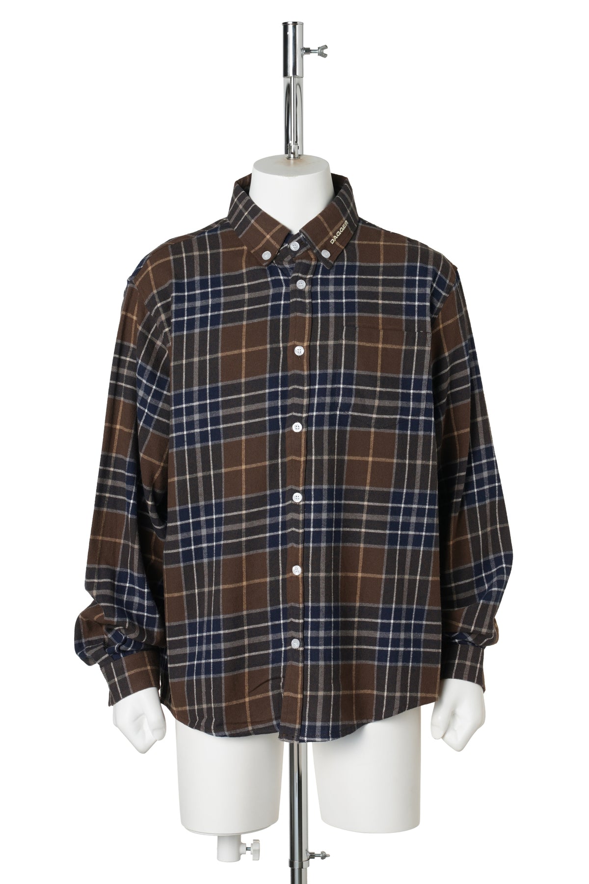 FLANNEL SHIRT / BLUE/BROWN