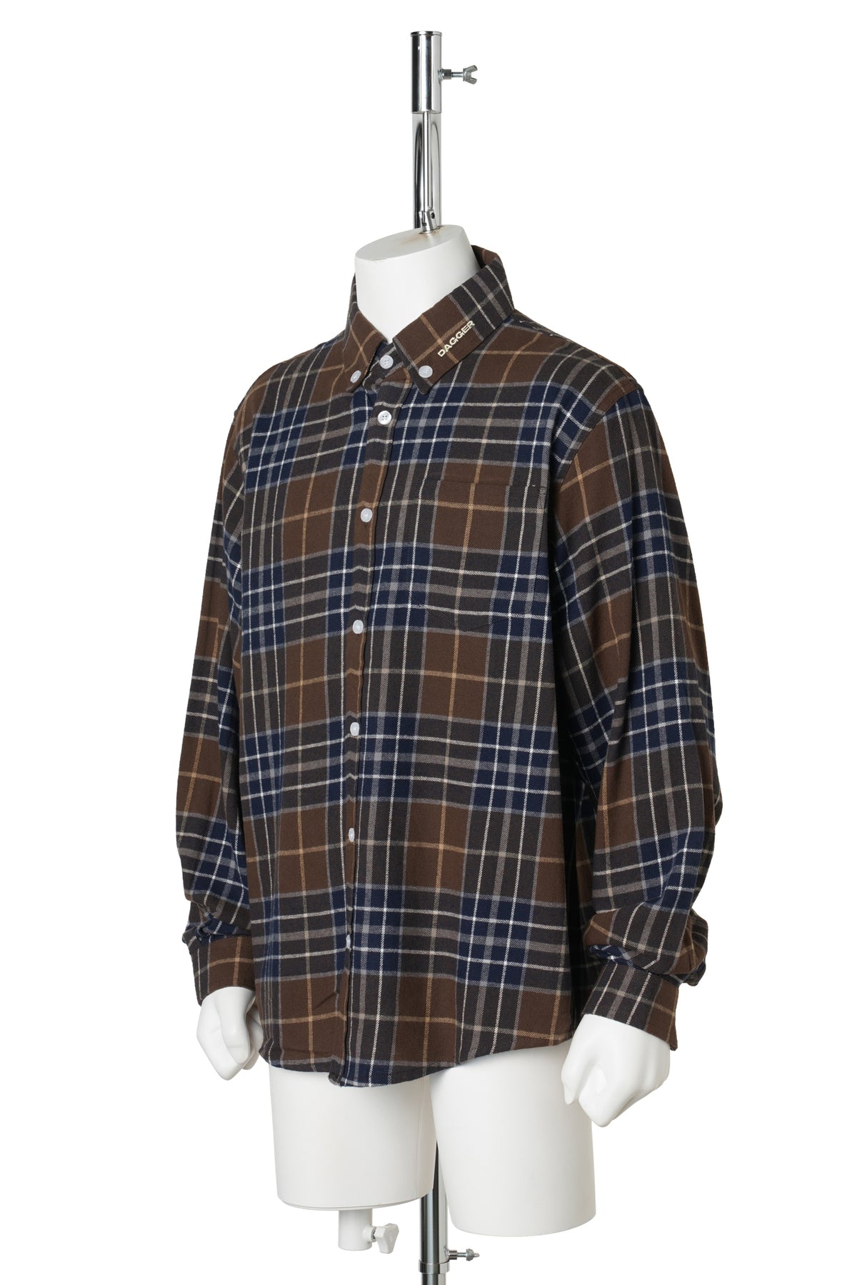 FLANNEL SHIRT / BLUE/BROWN