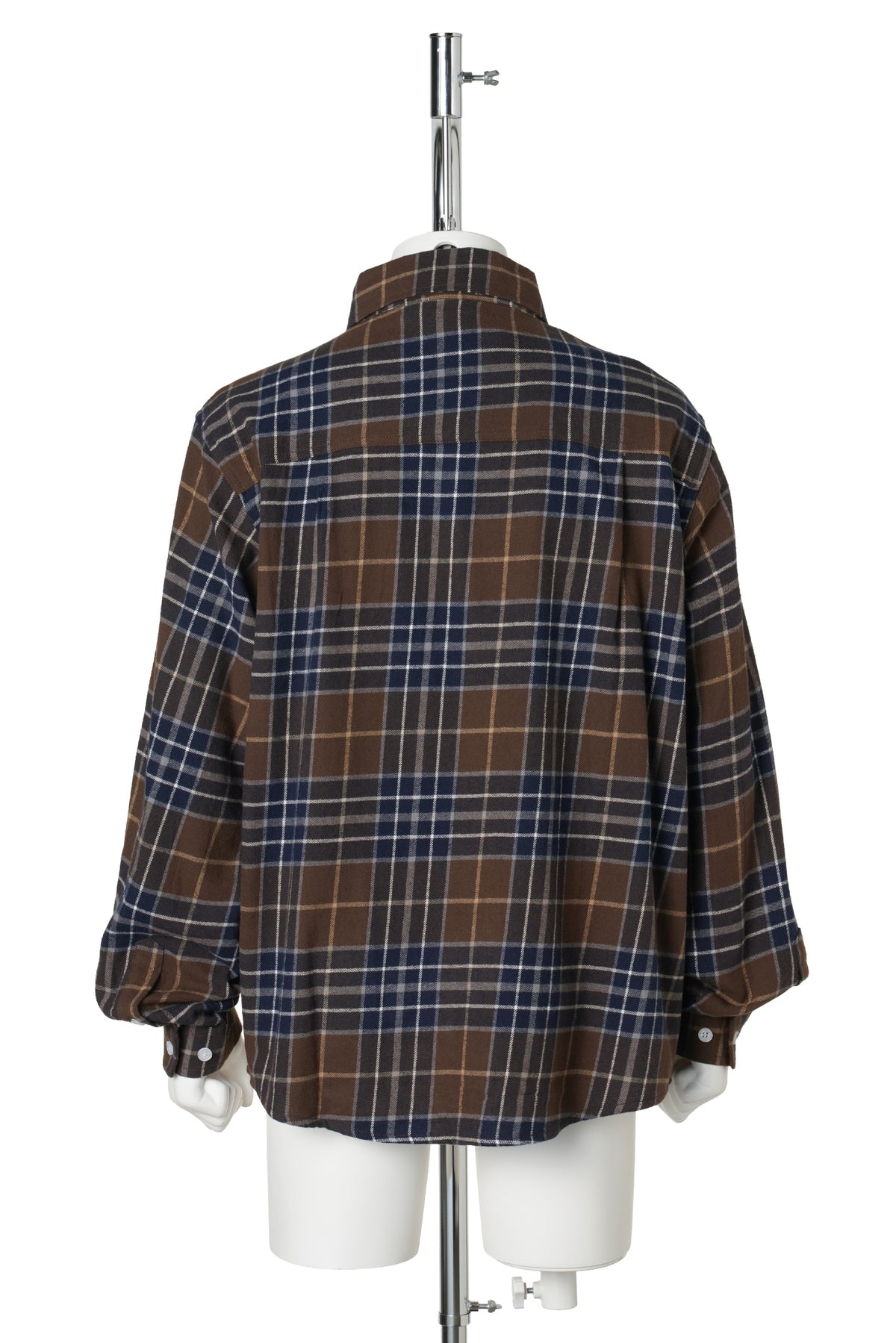 FLANNEL SHIRT / BLUE/BROWN