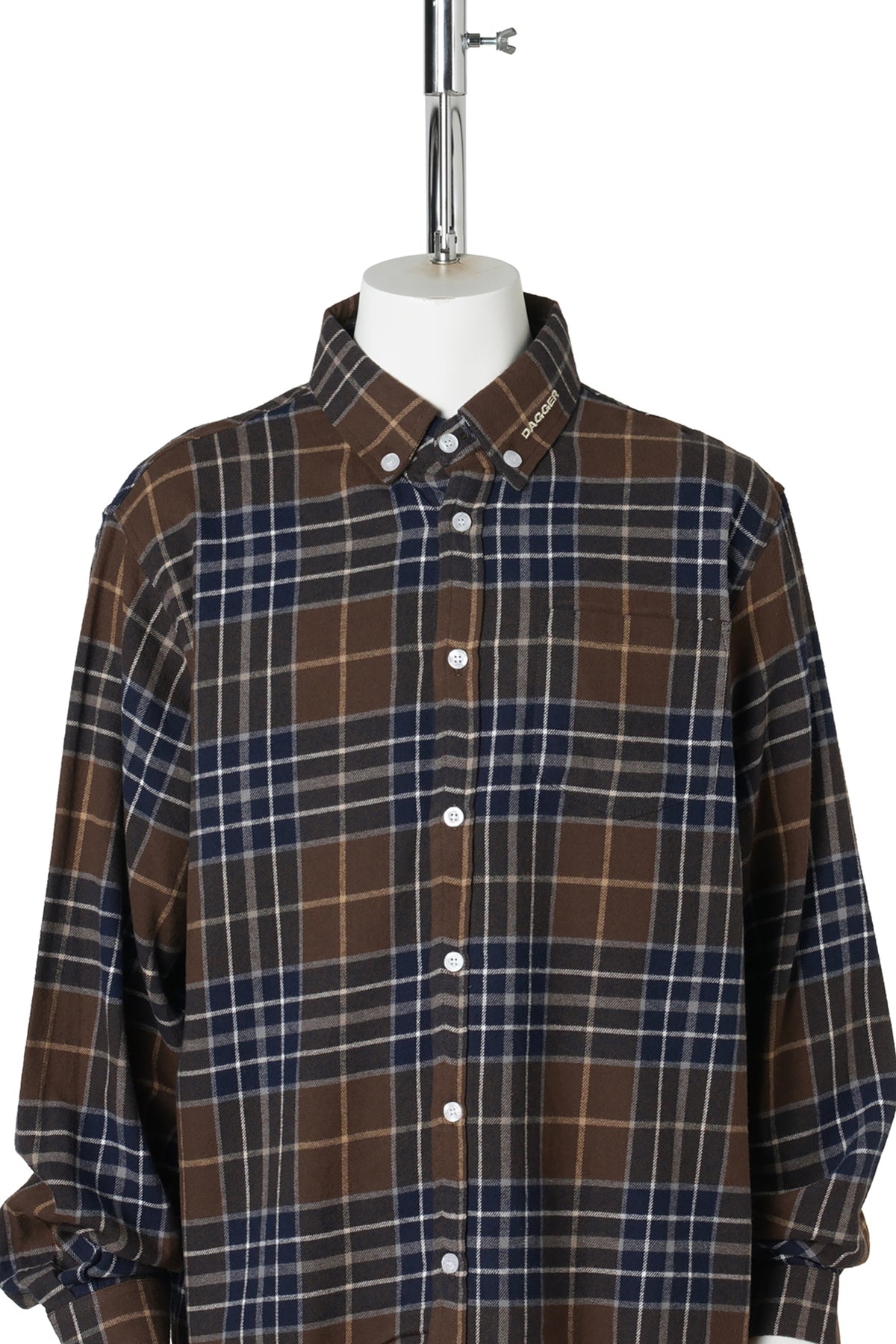 FLANNEL SHIRT / BLUE/BROWN