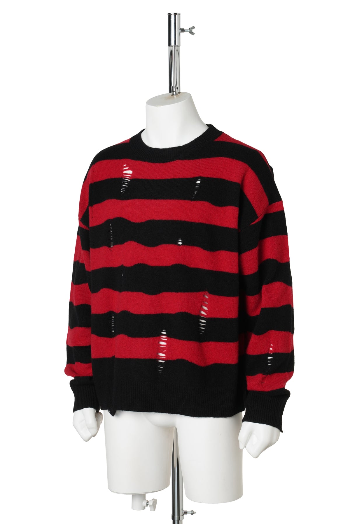 KURT KNIT SWEATER / BLACK/RED