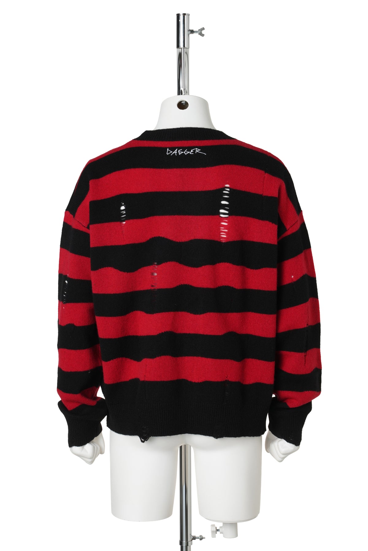 KURT KNIT SWEATER / BLACK/RED