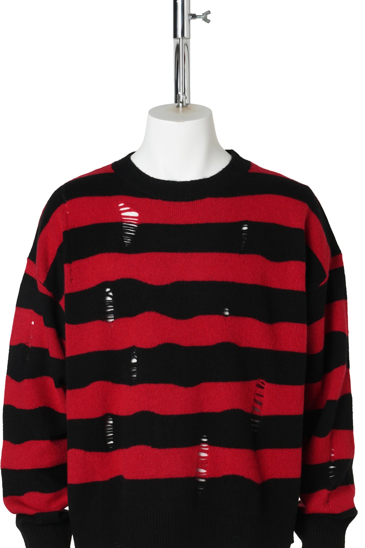 KURT KNIT SWEATER / BLACK/RED