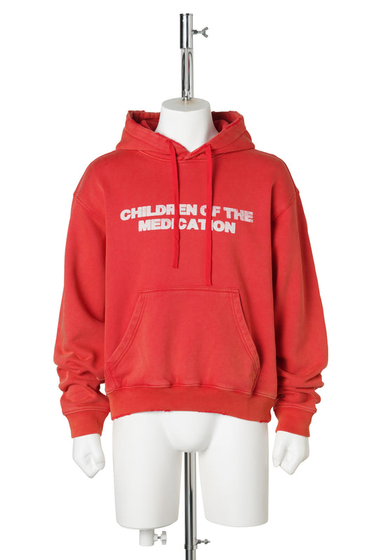 MEDS HOOD / WASHED RED