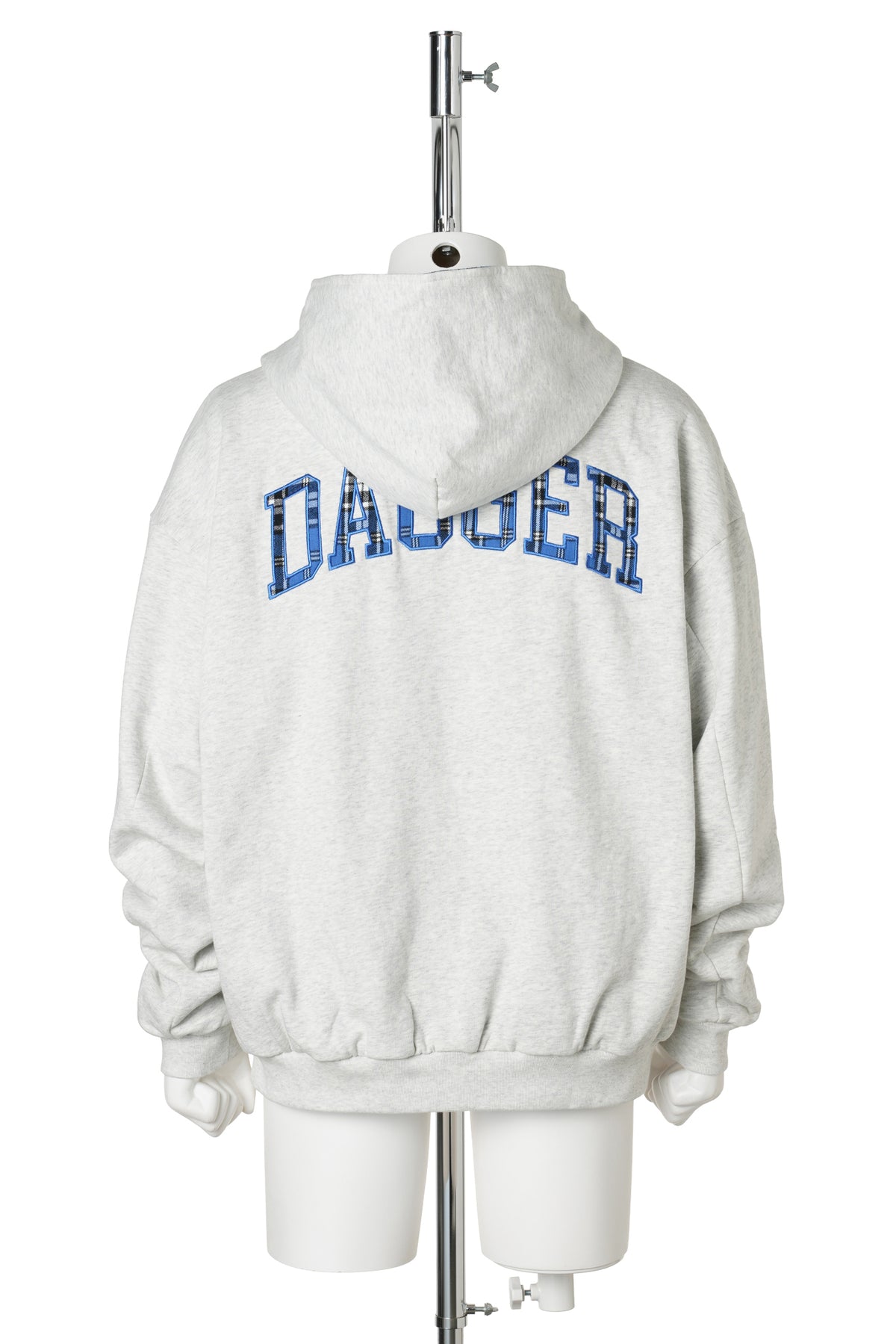 REVERSIBLE COLLEGE ZIP H / HEATHER GREY/BLUE