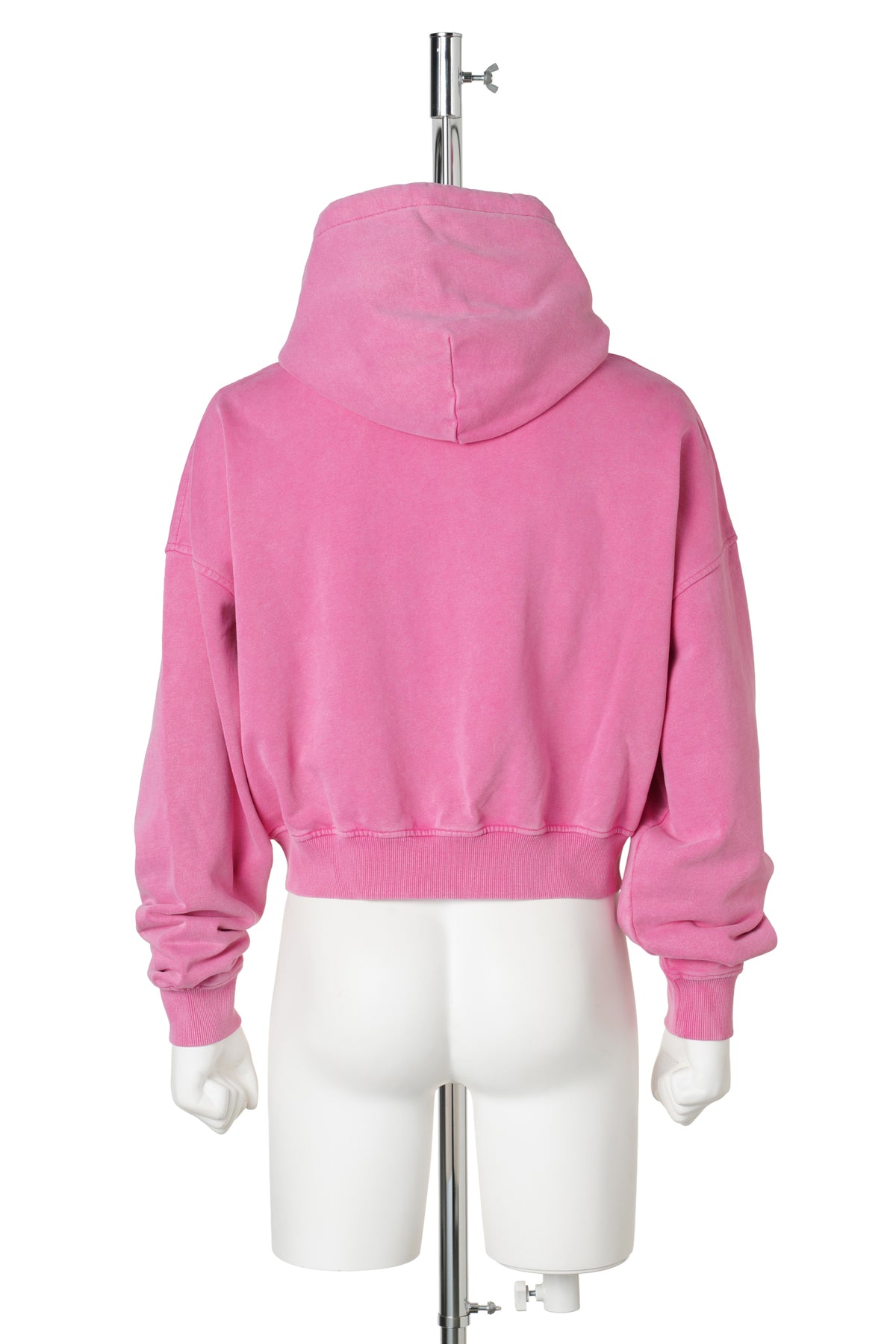 PINK CROPPED ZIP UP / WASHED PINK