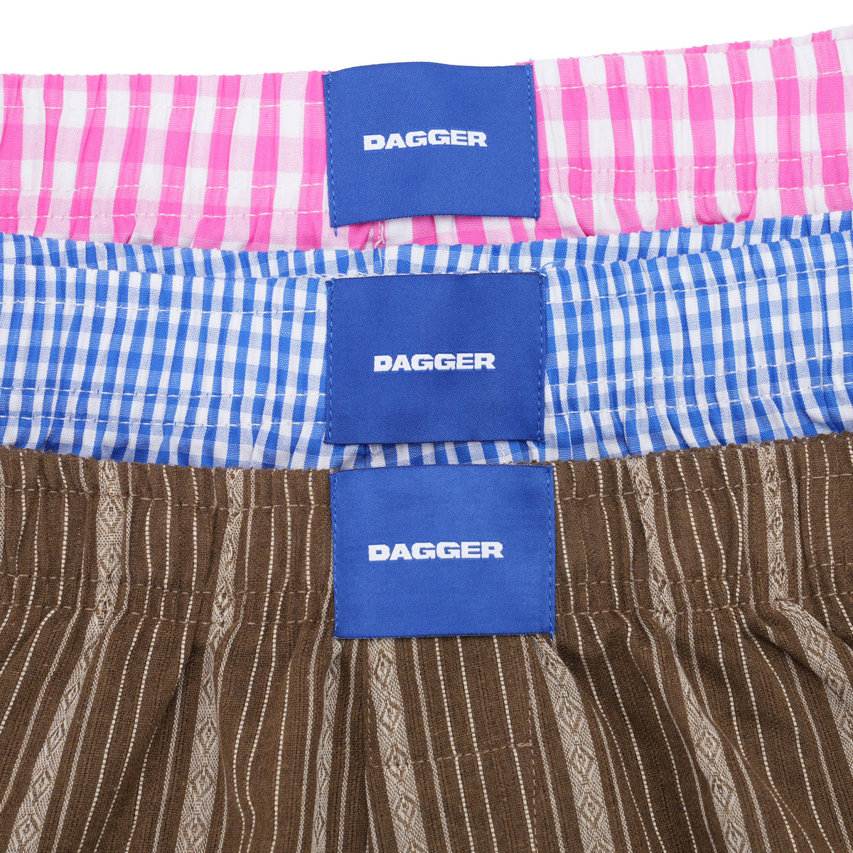 LOGO BOXER SHORT 3 PACK / BROWN/PINK/RED