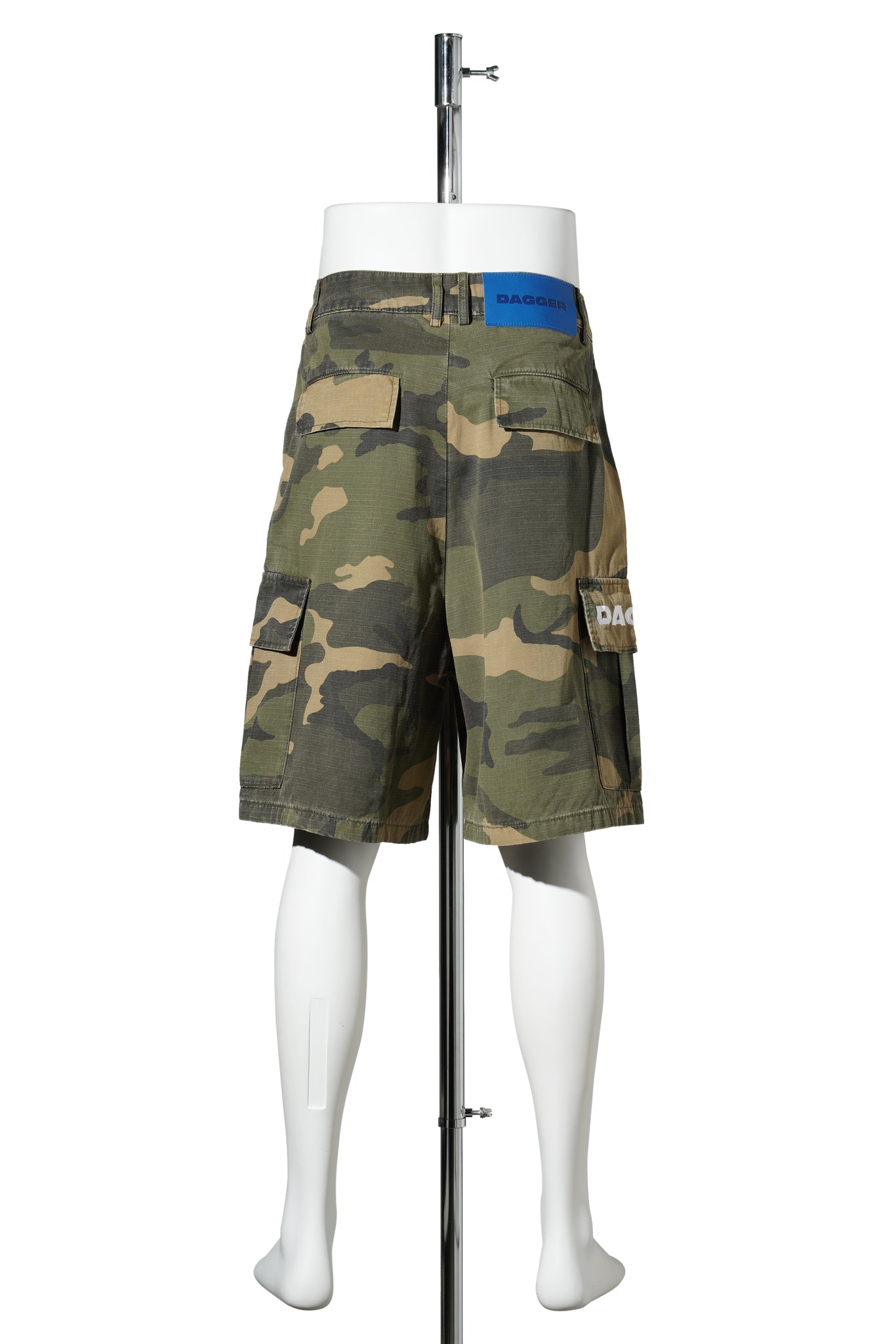 BIG BAGS CARGO SHORTS / WASHED CAMO