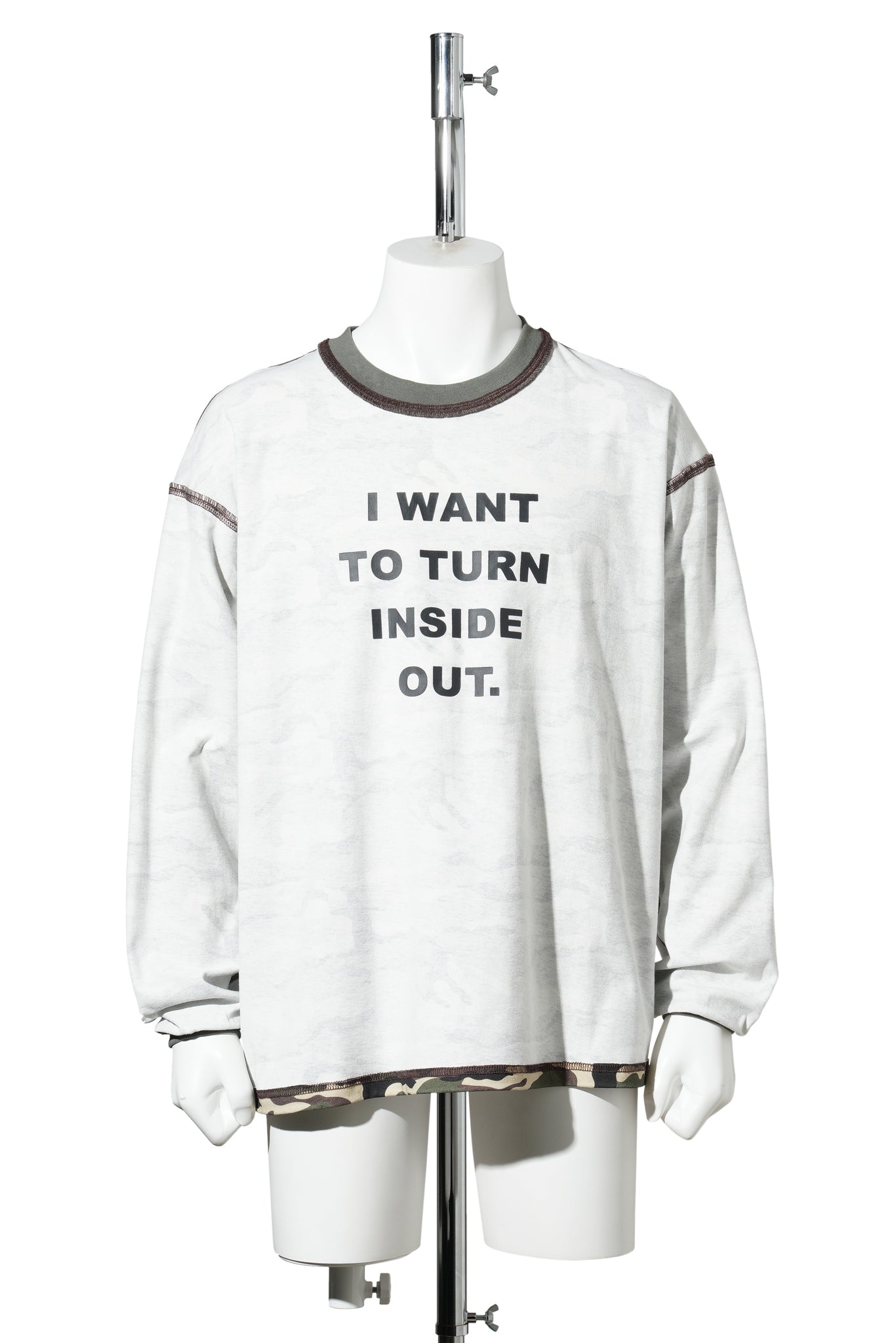 INSIDE OUT LS / WASHED CAMO