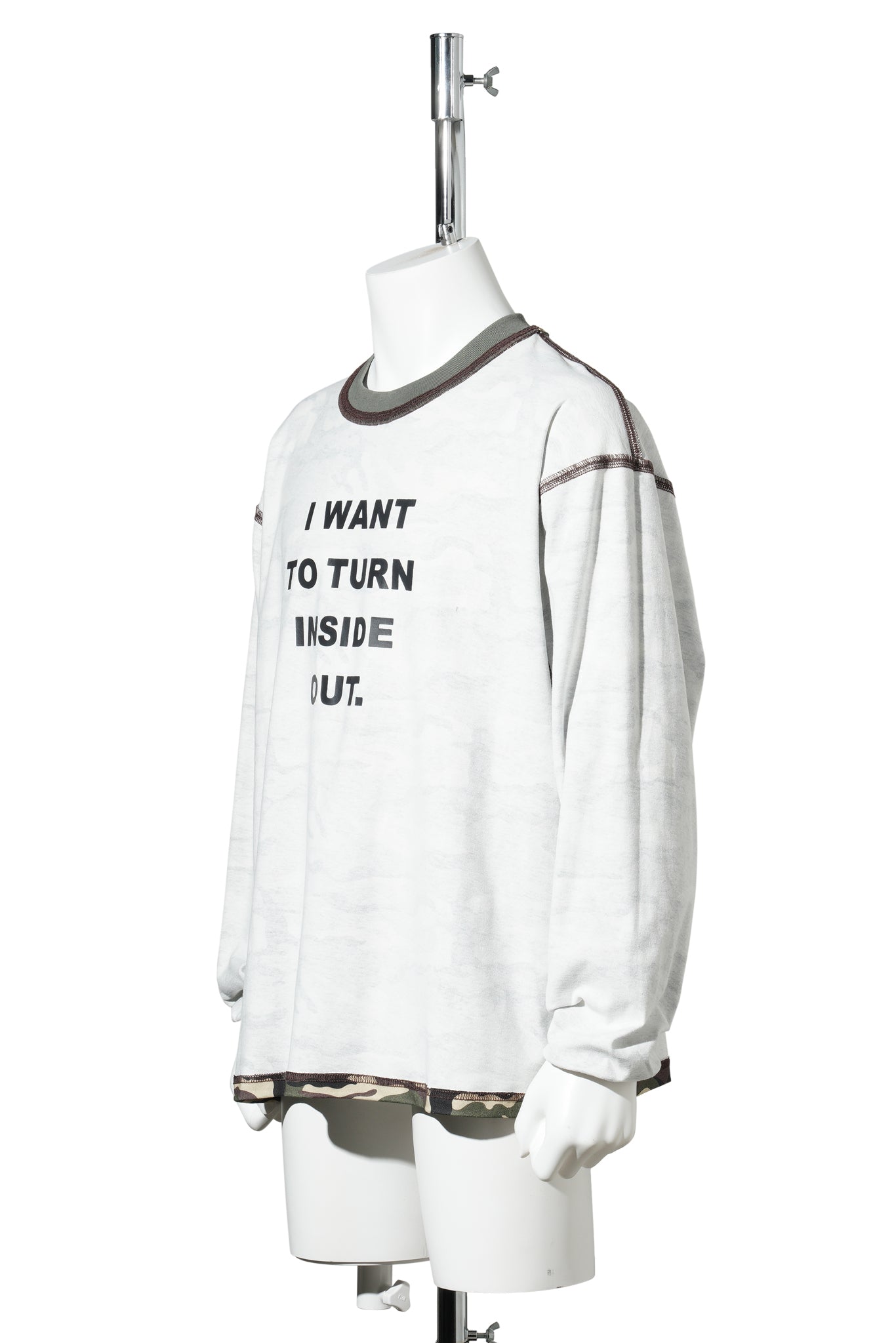 INSIDE OUT LS / WASHED CAMO