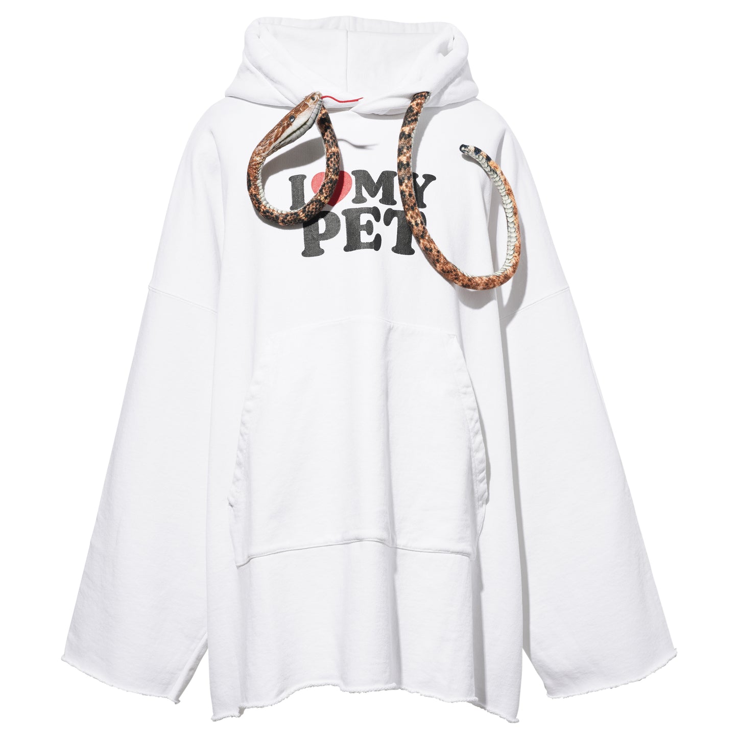 I LOVE MY PET HOODIE / WHITE