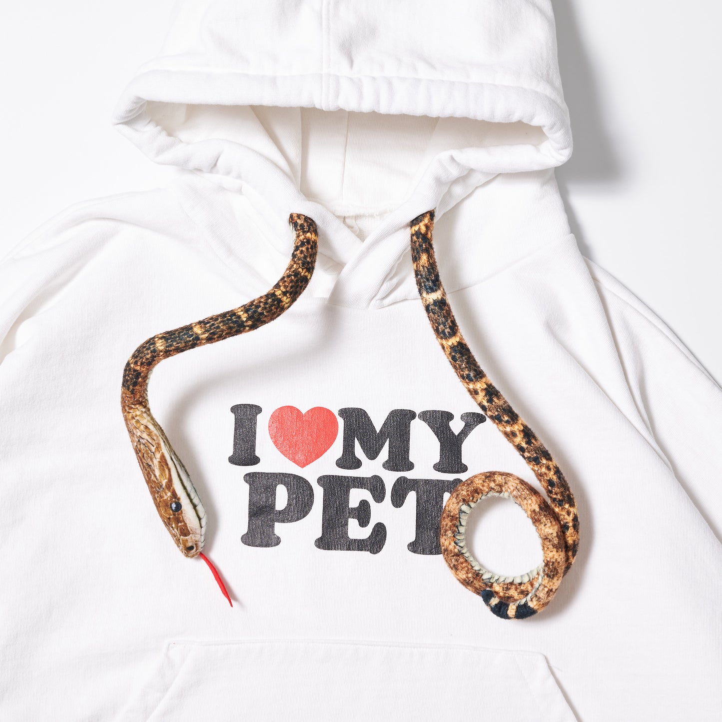 I LOVE MY PET HOODIE / WHITE