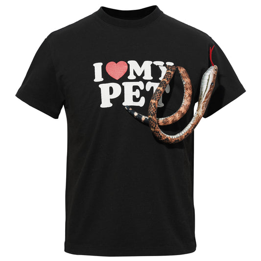 I LOVE MY PET T-SHIRT / BLACK