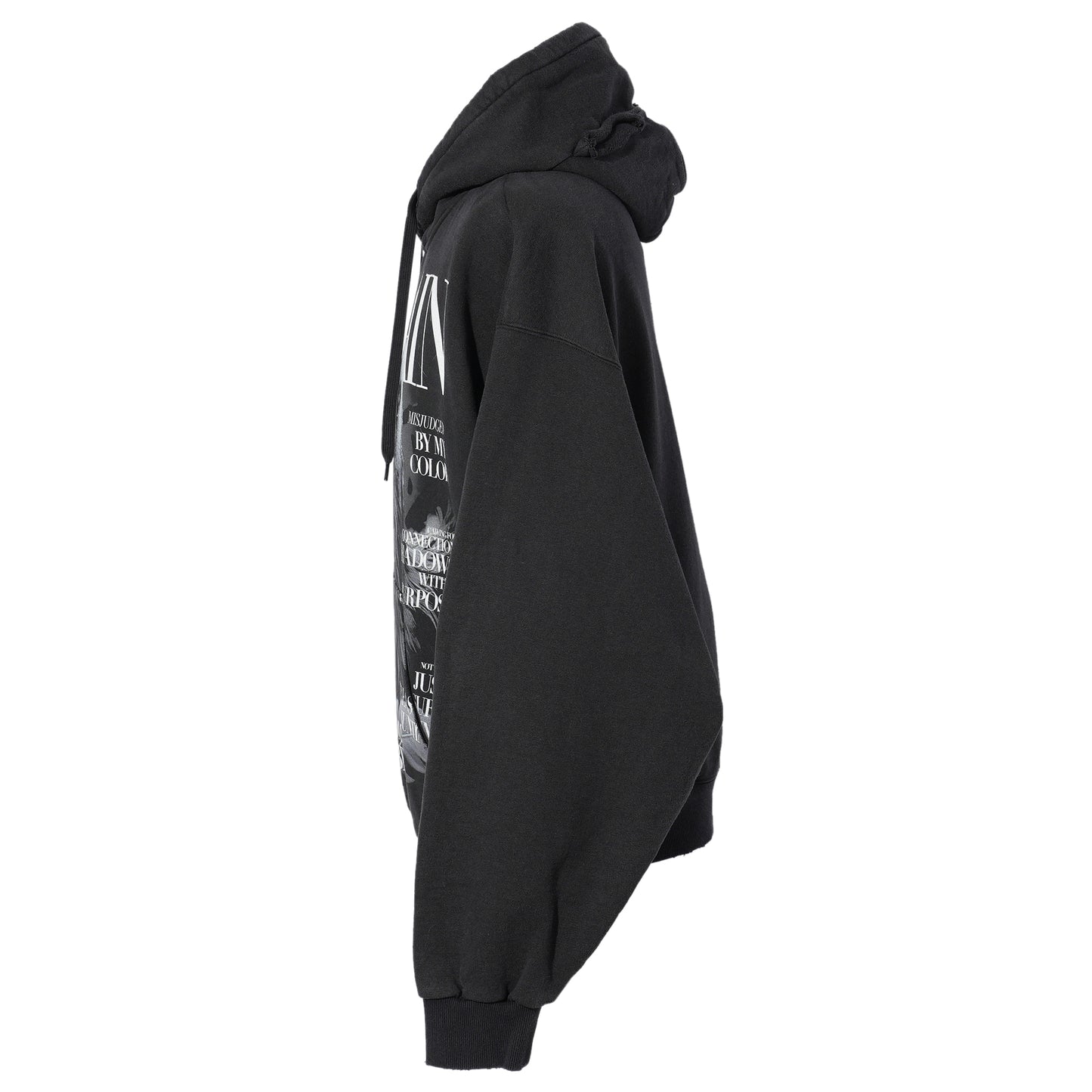 VILLAIN COVER PRINT HOODIE / BLACK