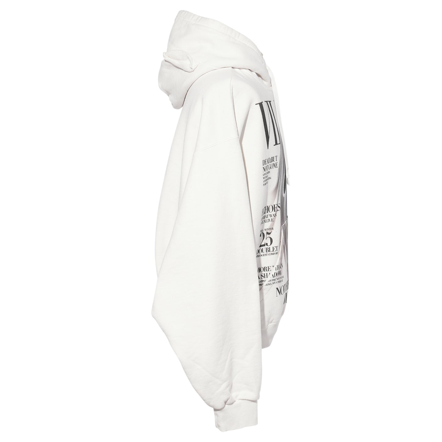 VILLAIN COVER PRINT HOODIE / WHITE