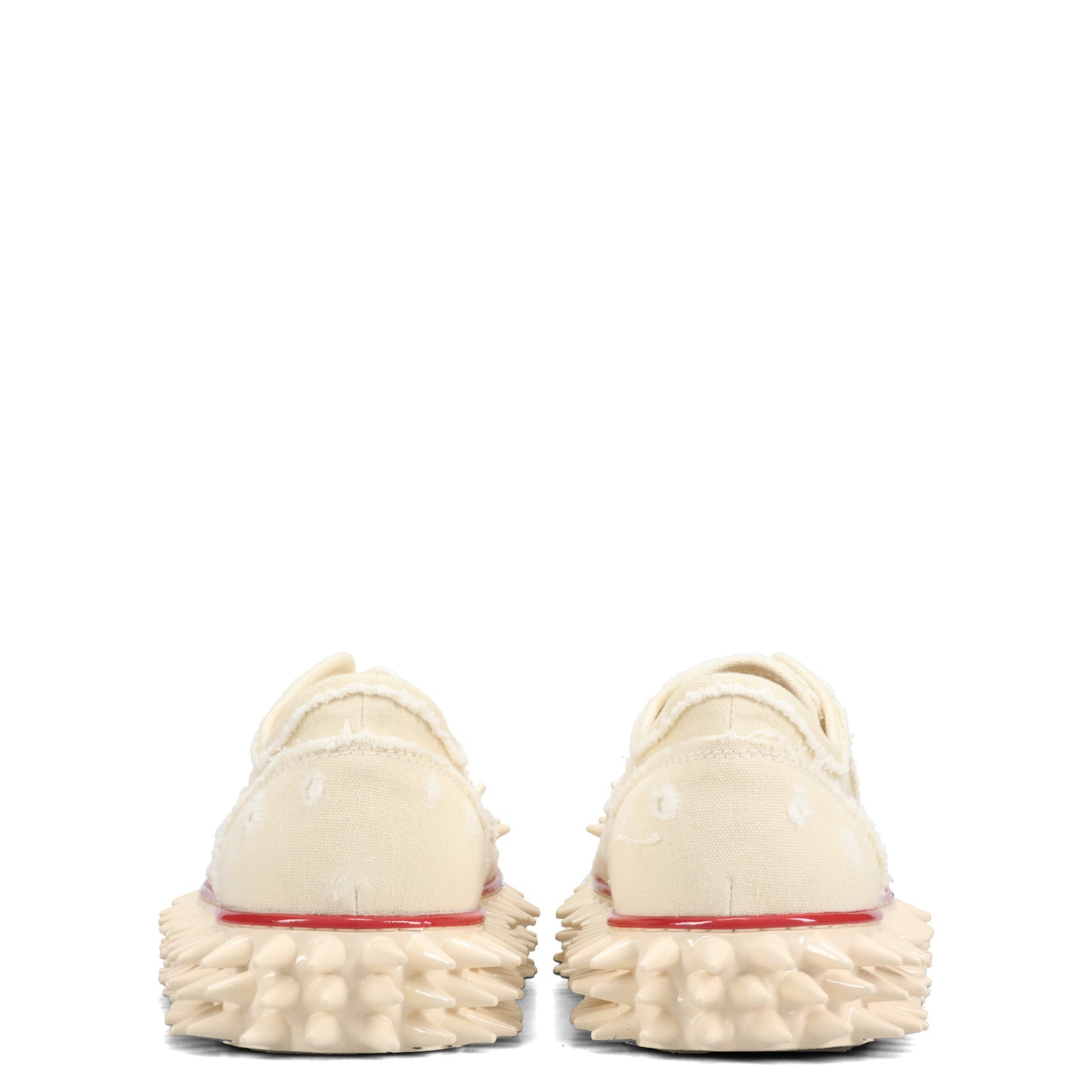 SPIKY CANVAS SNEAKER / IVORY