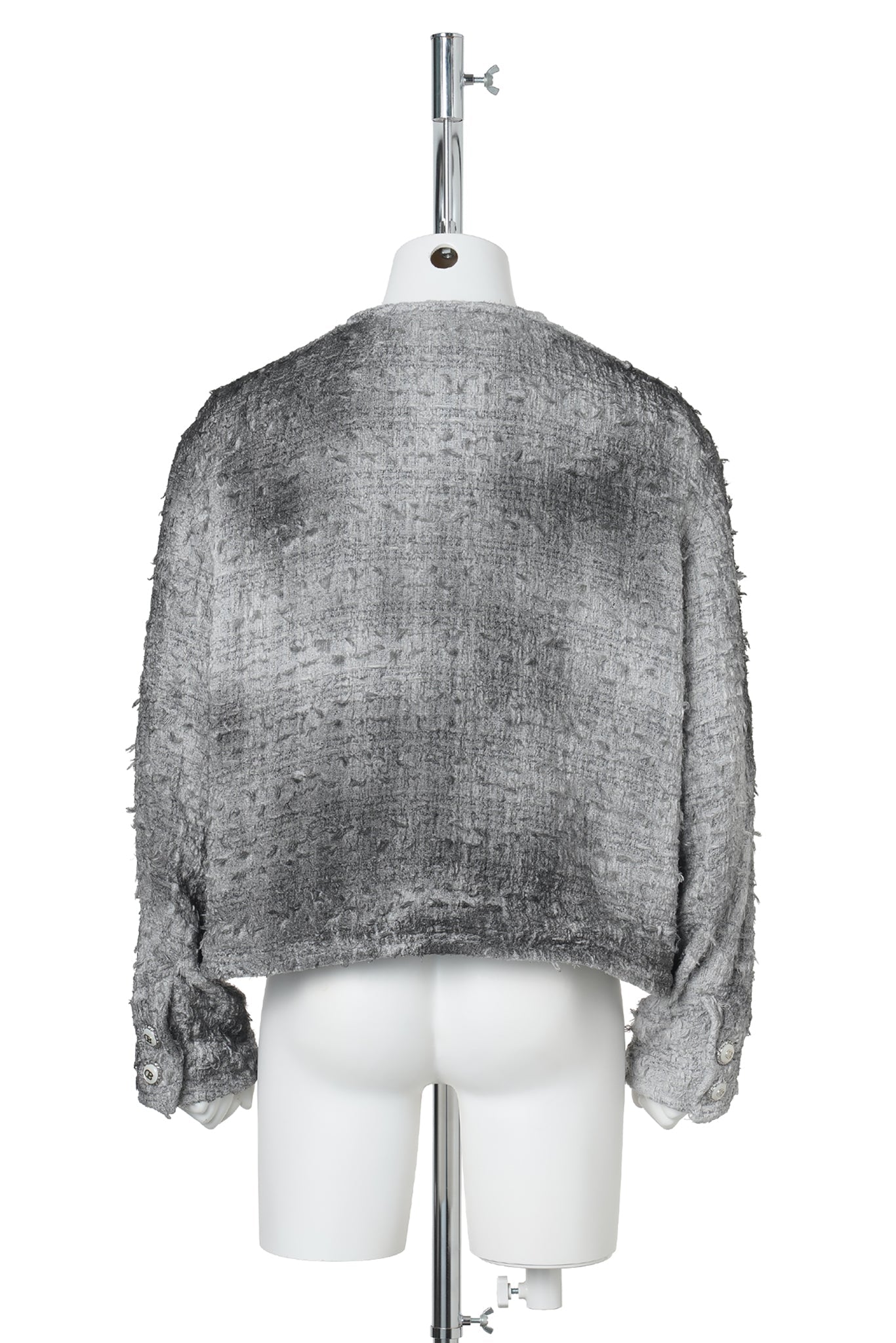 SMOG AIR STAINED TWEED JACKET / GREY