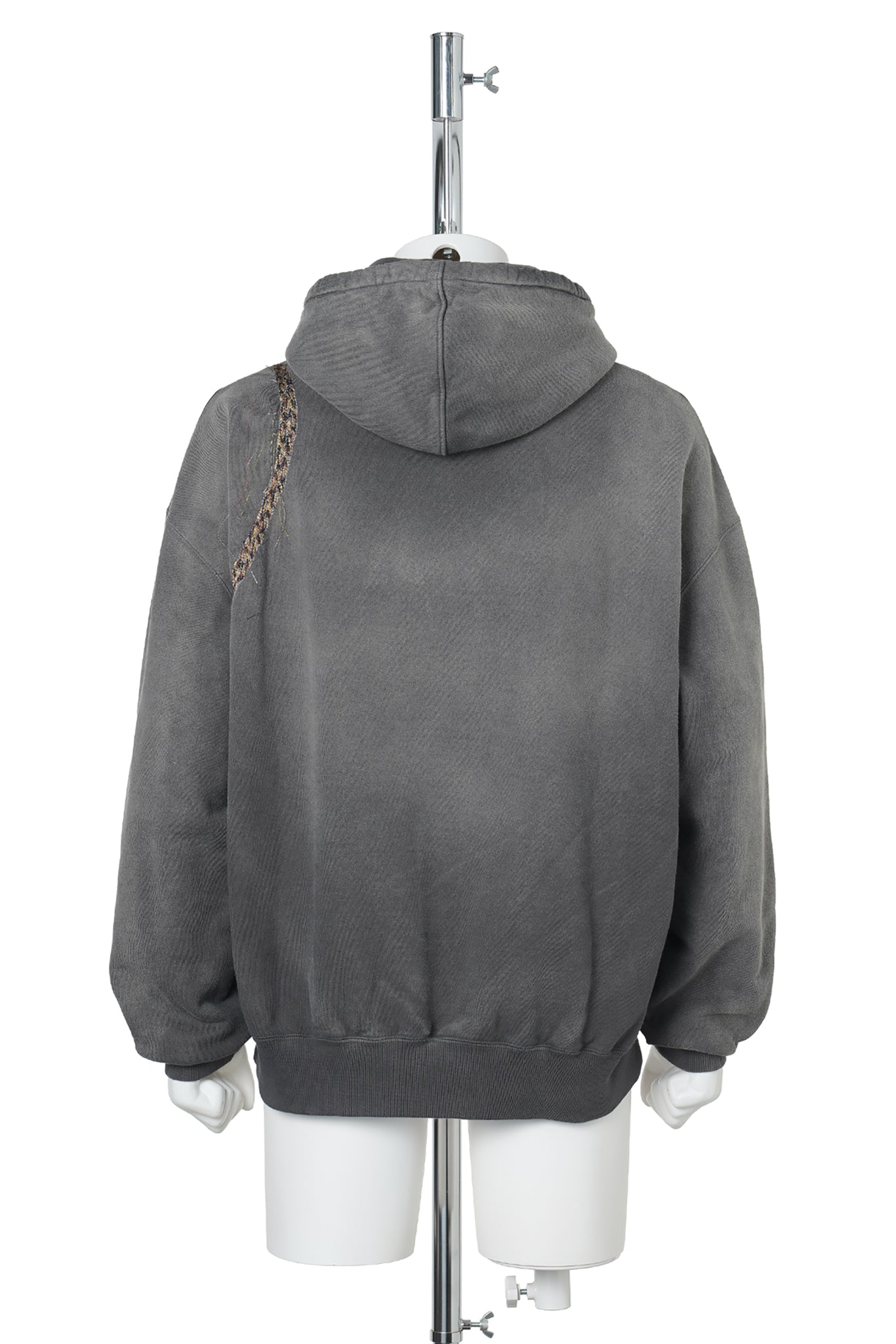 TROMPE L'OEIL EMBROIDERY HOODIE / BLACK