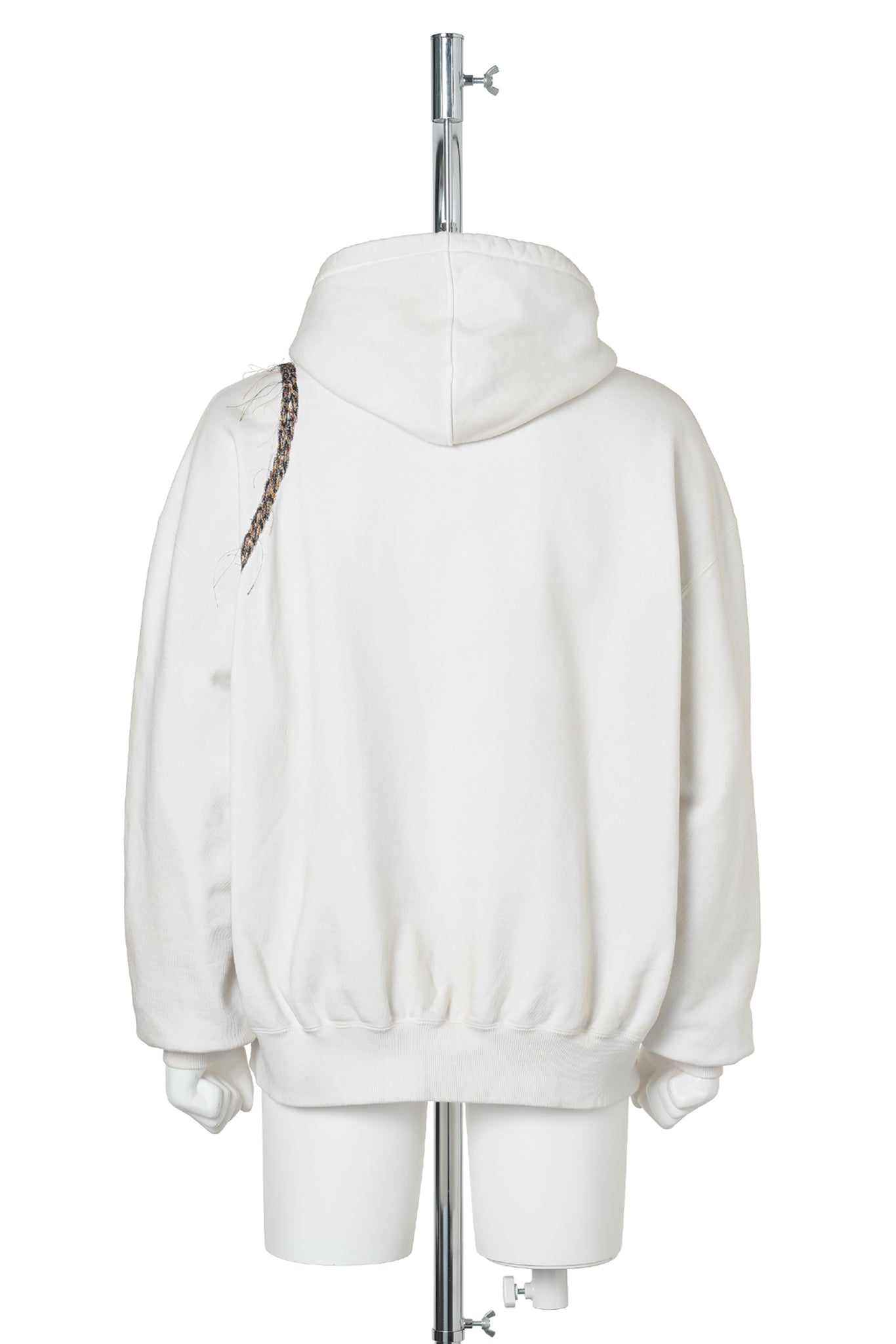 TROMPE L'OEIL EMBROIDERY HOODIE / WHITE