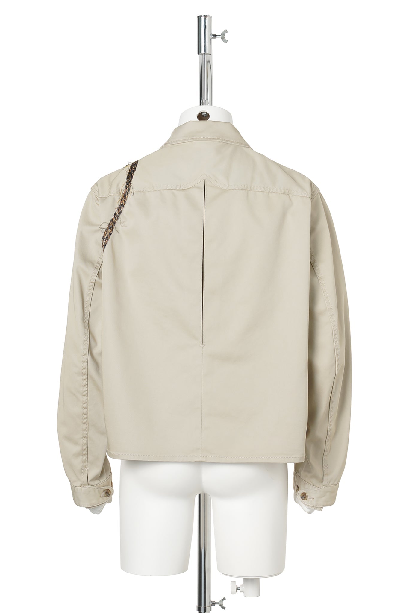 TROMPE L'OEIL EMBROIDERY DRIZZLER JACKET / BEIGE