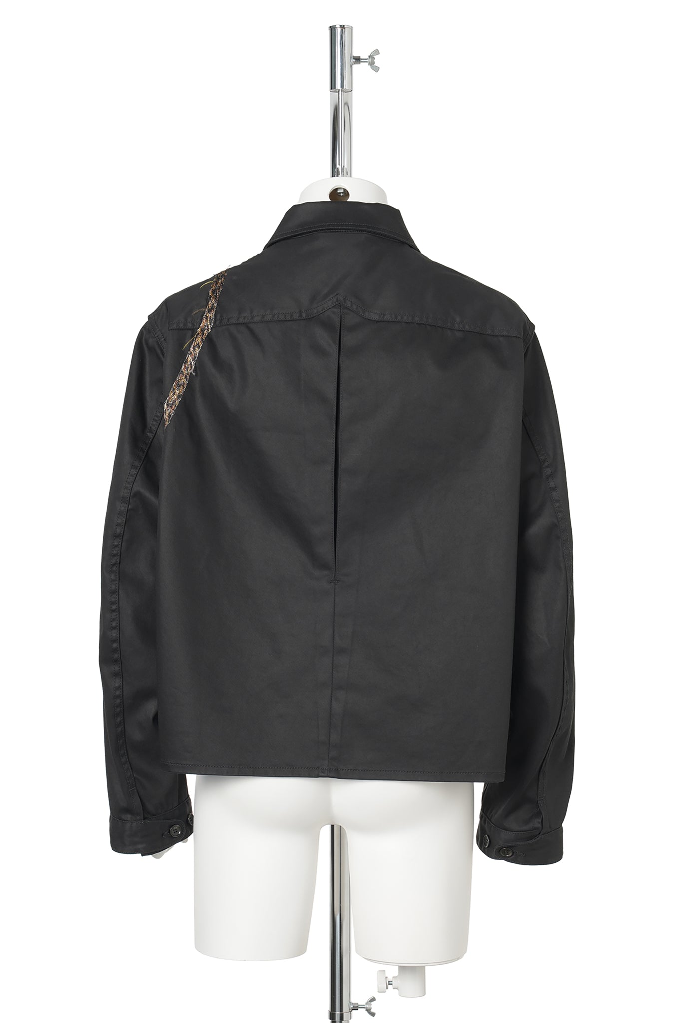 TROMPE L'OEIL EMBROIDERY DRIZZLER JACKET / BLACK