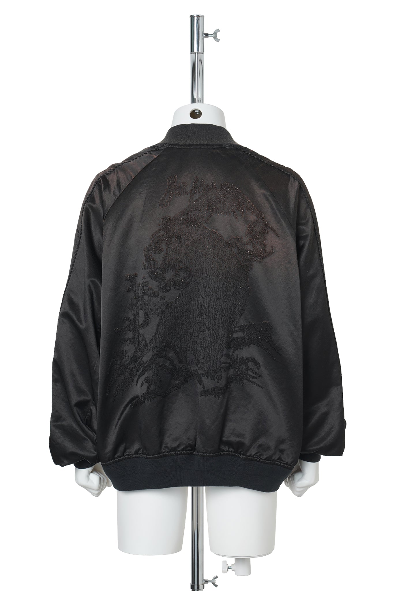 THREADLESS AIR EMBROIDERY SOUVENIR JACKET / BLACK