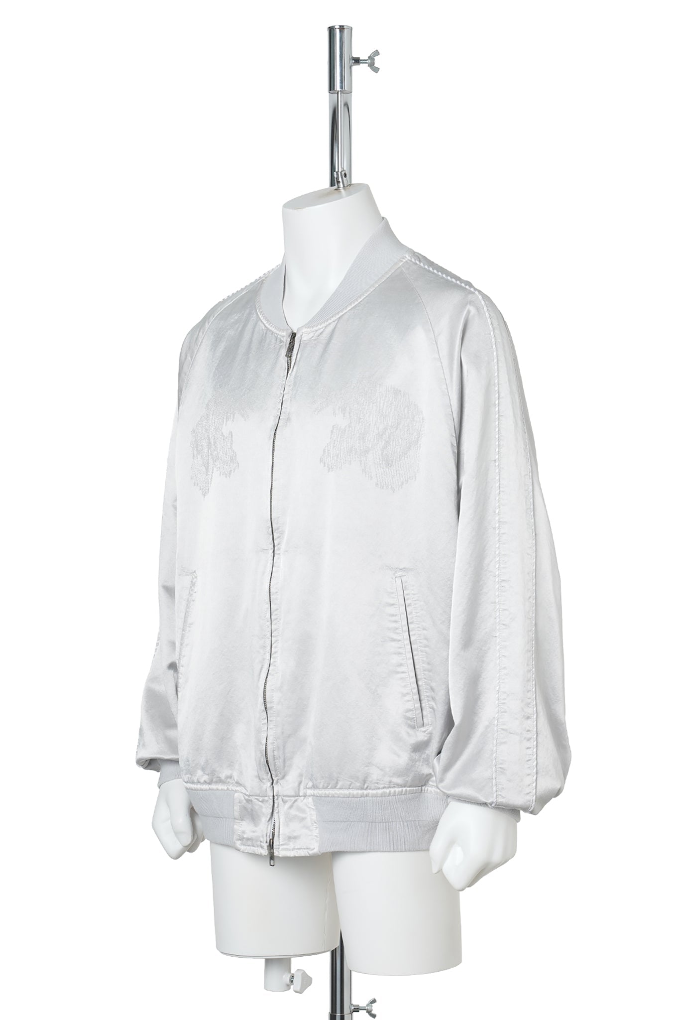 THREADLESS AIR EMBROIDERY SOUVENIR JACKET / L.GREY