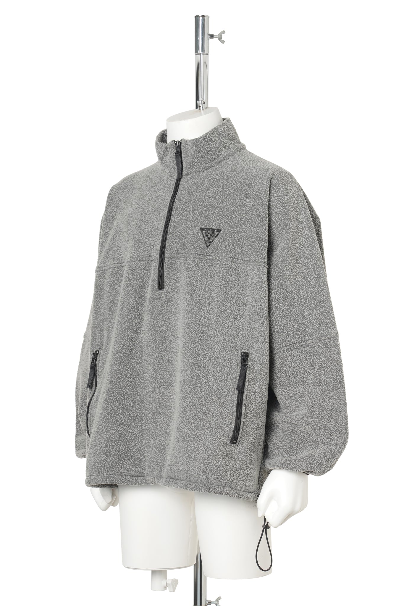 AIR TARN HALF ZIP FLEECE PULLOVER / CHARCOAL