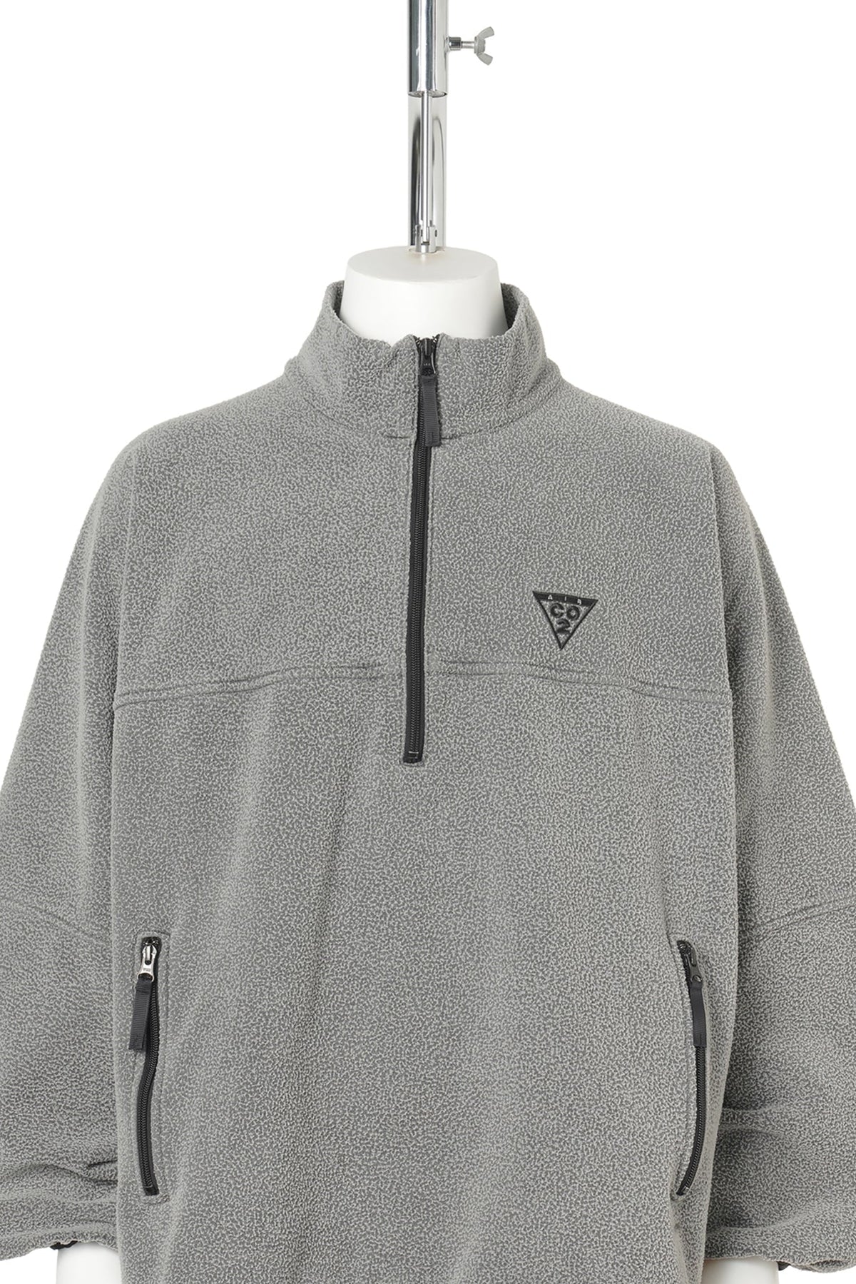 AIR TARN HALF ZIP FLEECE PULLOVER / CHARCOAL