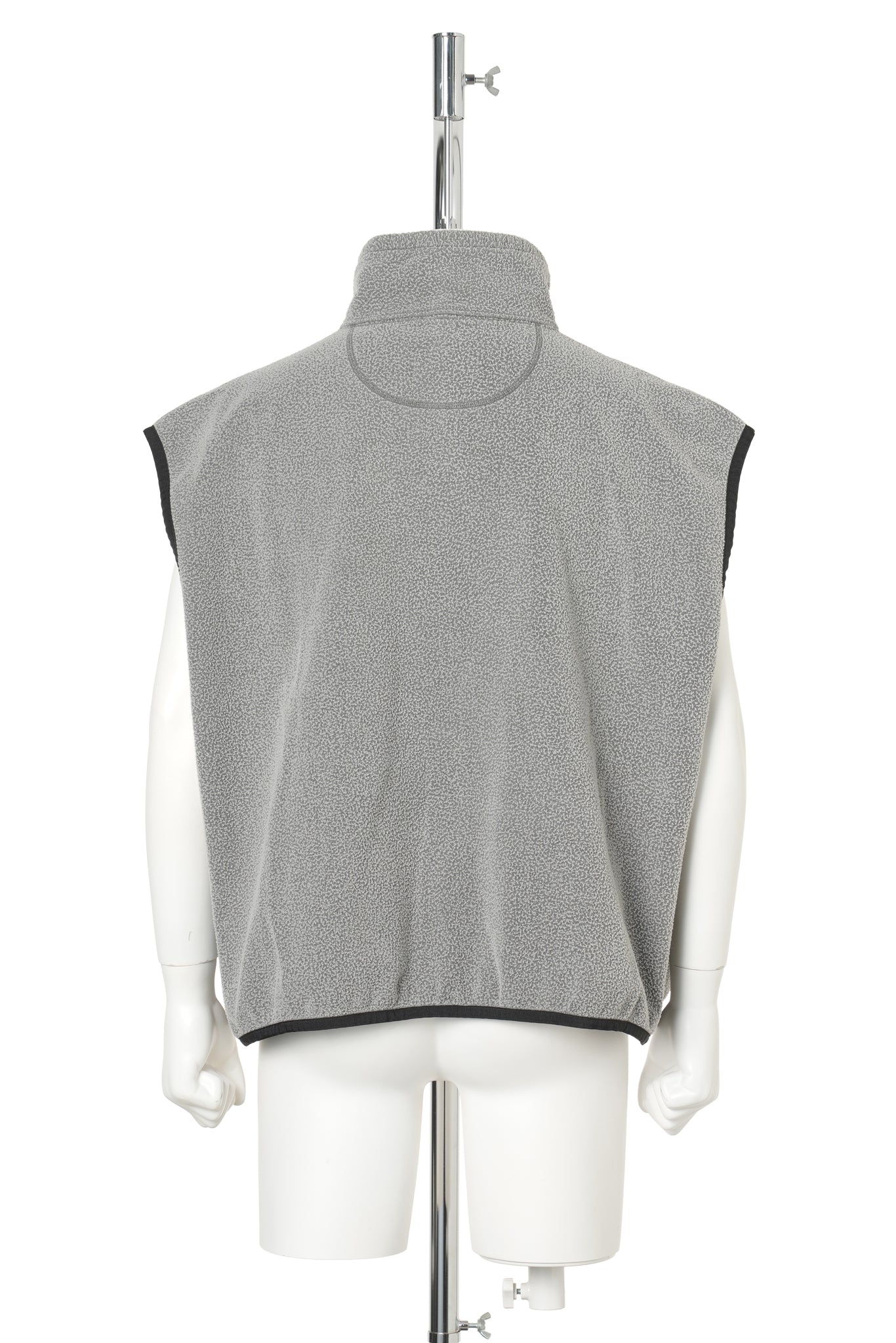 AIR YARN FLEECE VEST / CHARCOAL