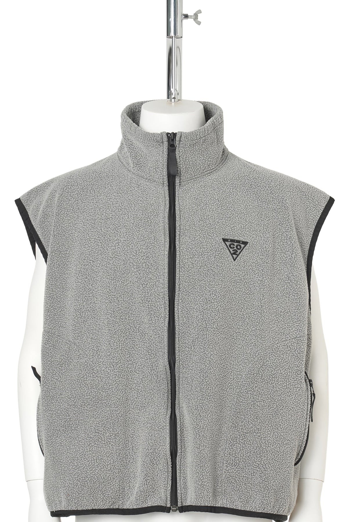 AIR YARN FLEECE VEST / CHARCOAL