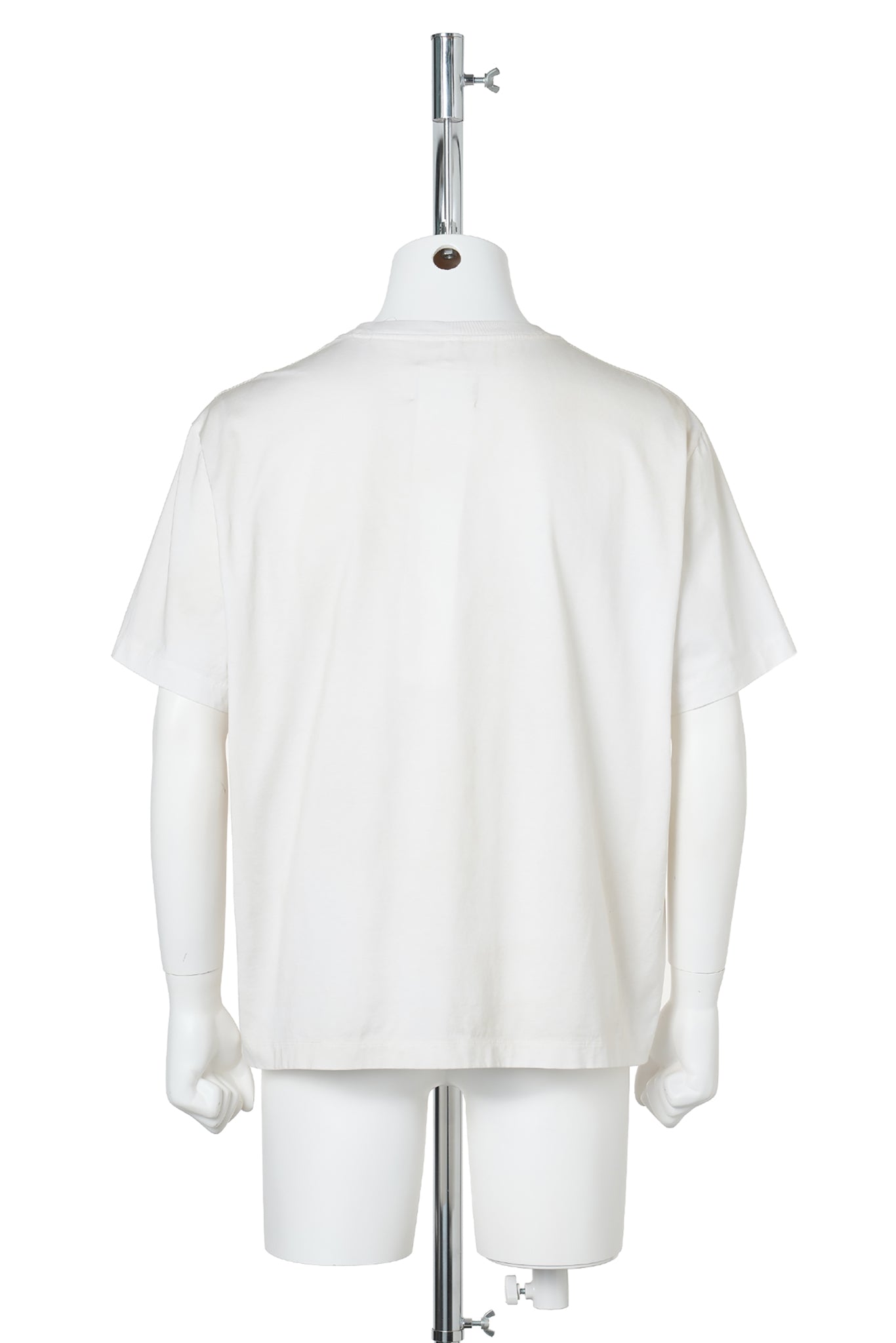 TROMPE L'OEIL EMBROIDERY T-SHIRT / WHITE