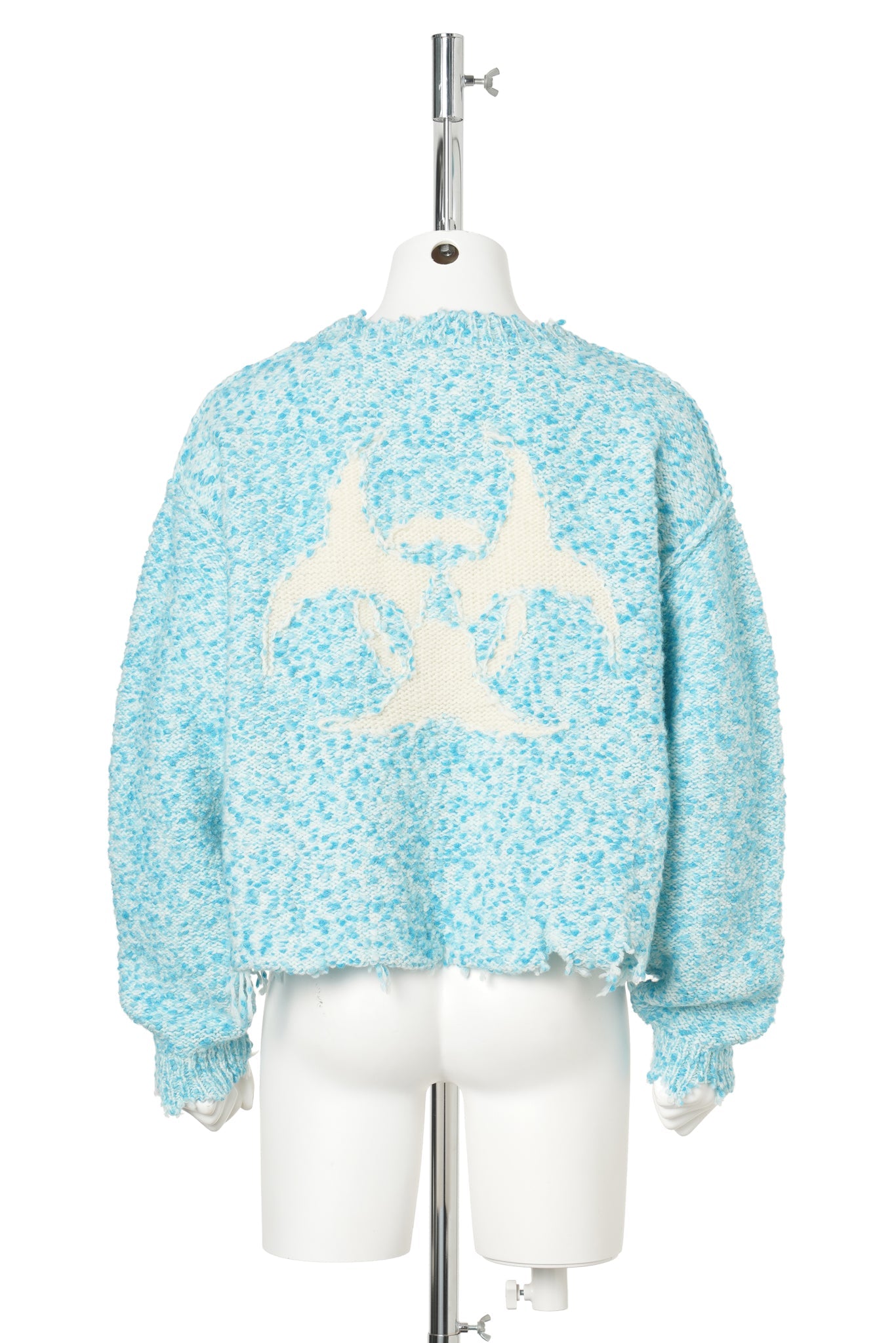 ACTING GAS MASK KNIT PULLOVER / BLUE