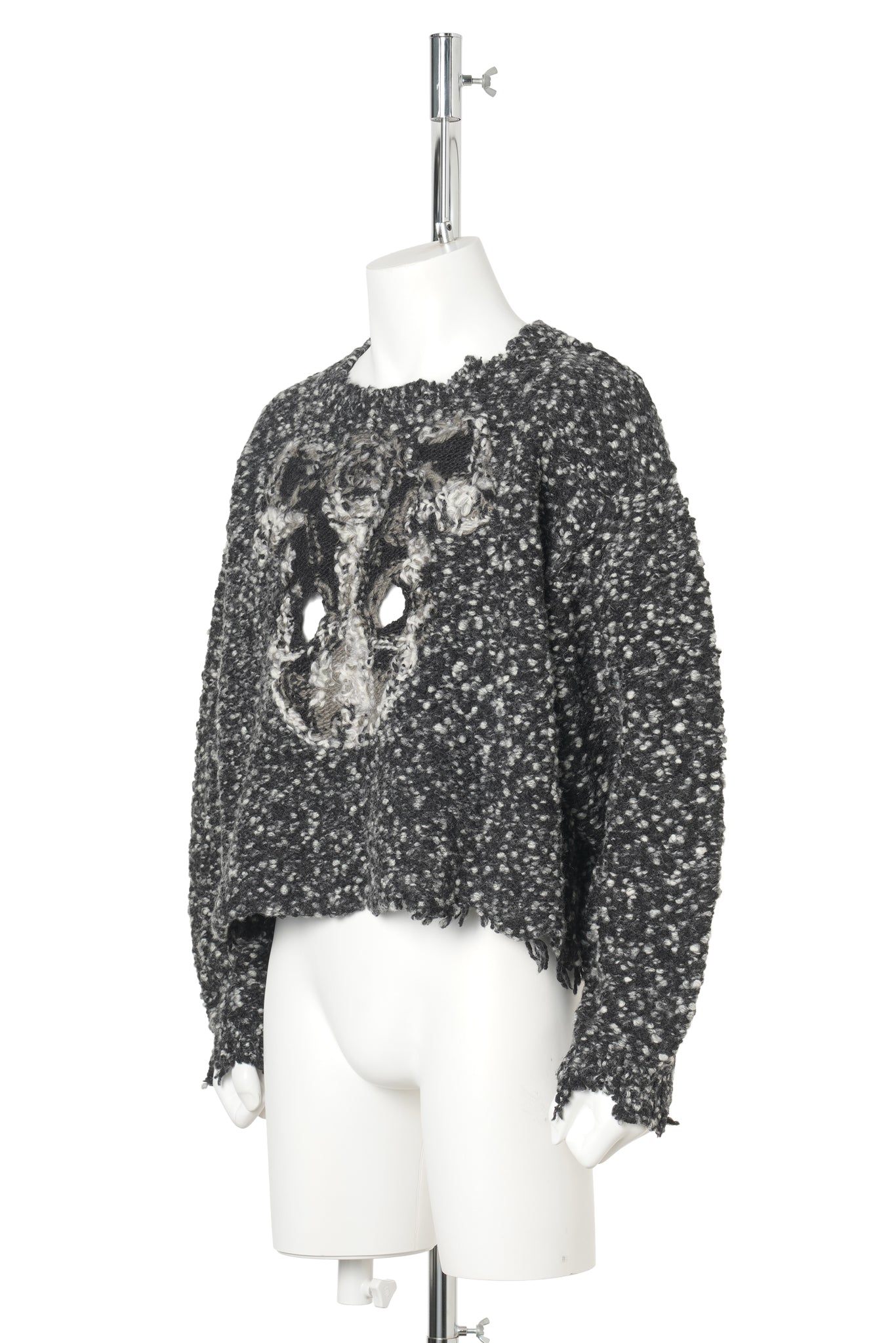ACTING GAS MASK KNIT PULLOVER / CHARCOAL