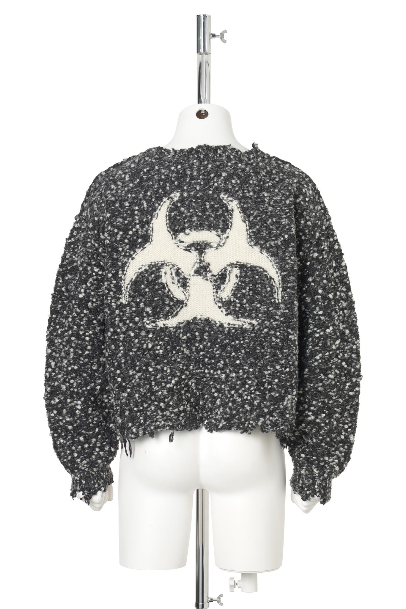 ACTING GAS MASK KNIT PULLOVER / CHARCOAL