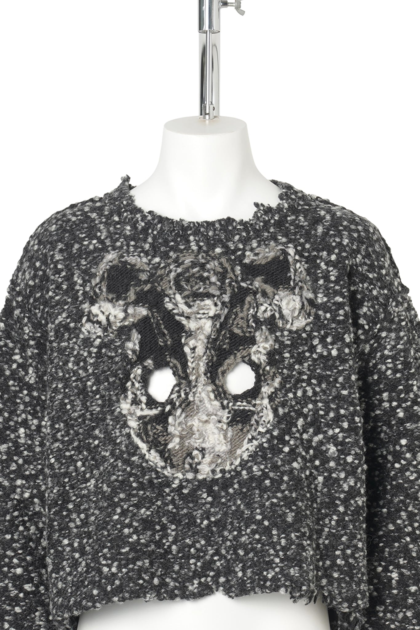 ACTING GAS MASK KNIT PULLOVER / CHARCOAL