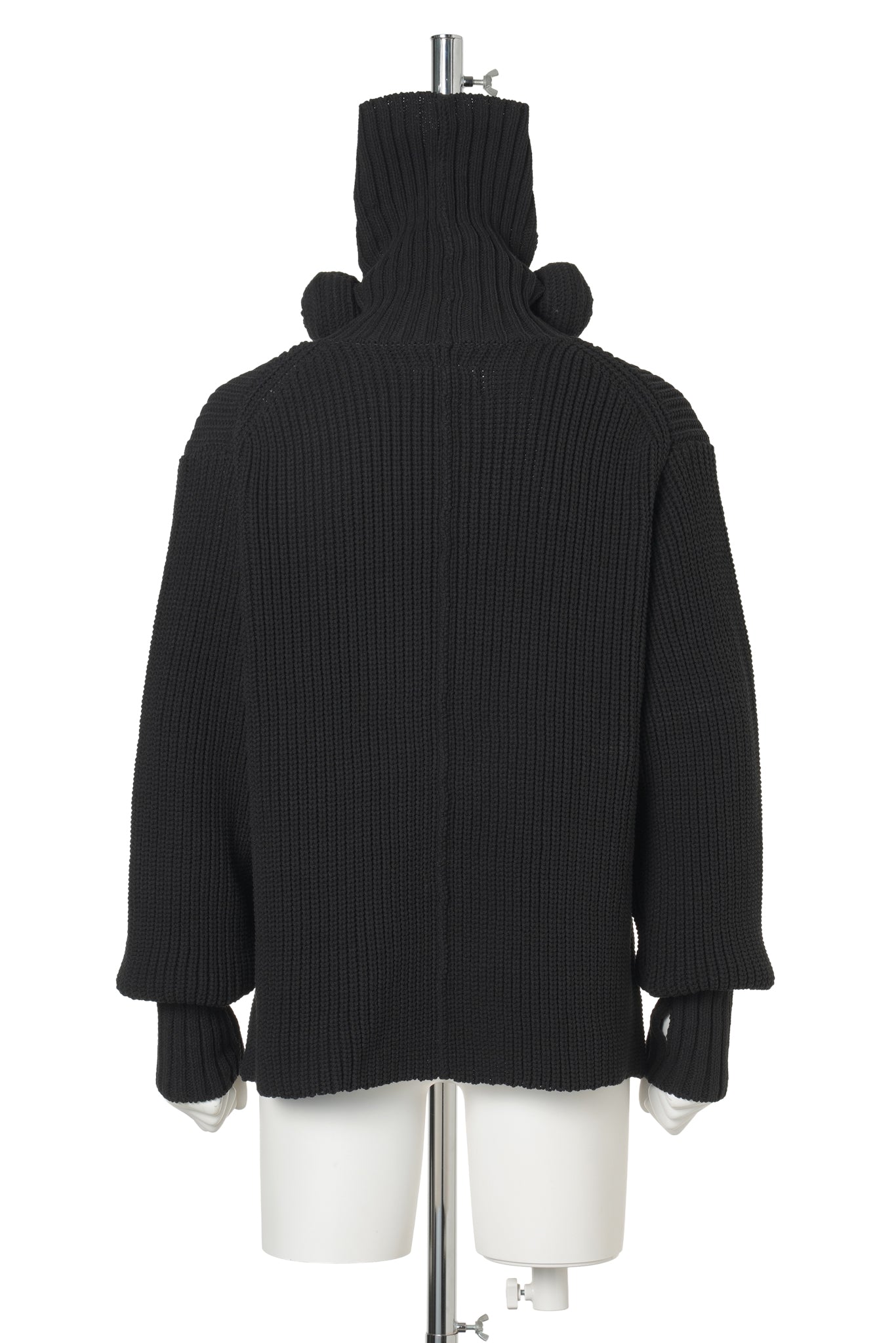 GAS MASK TURTLENECK KNIT / BLACK