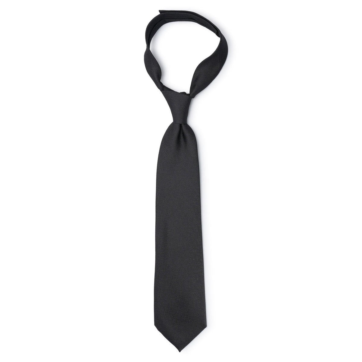 SHAPE MEMORY SHIJIRA TIE / BLACK