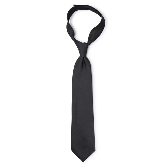 SHAPE MEMORY SHIJIRA TIE / BLACK