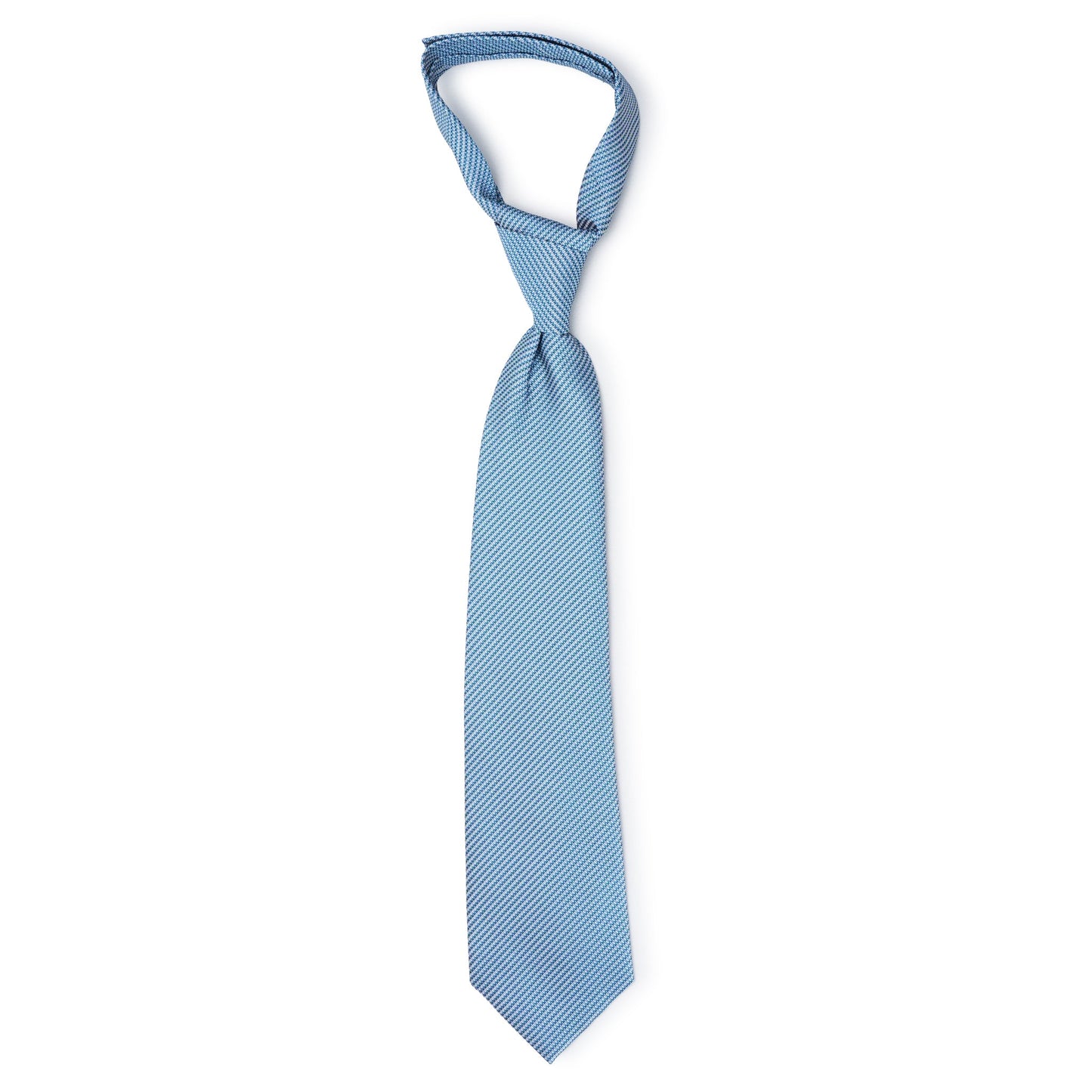 SHAPE MEMORY MICRO PATTERN TIE / BLUE