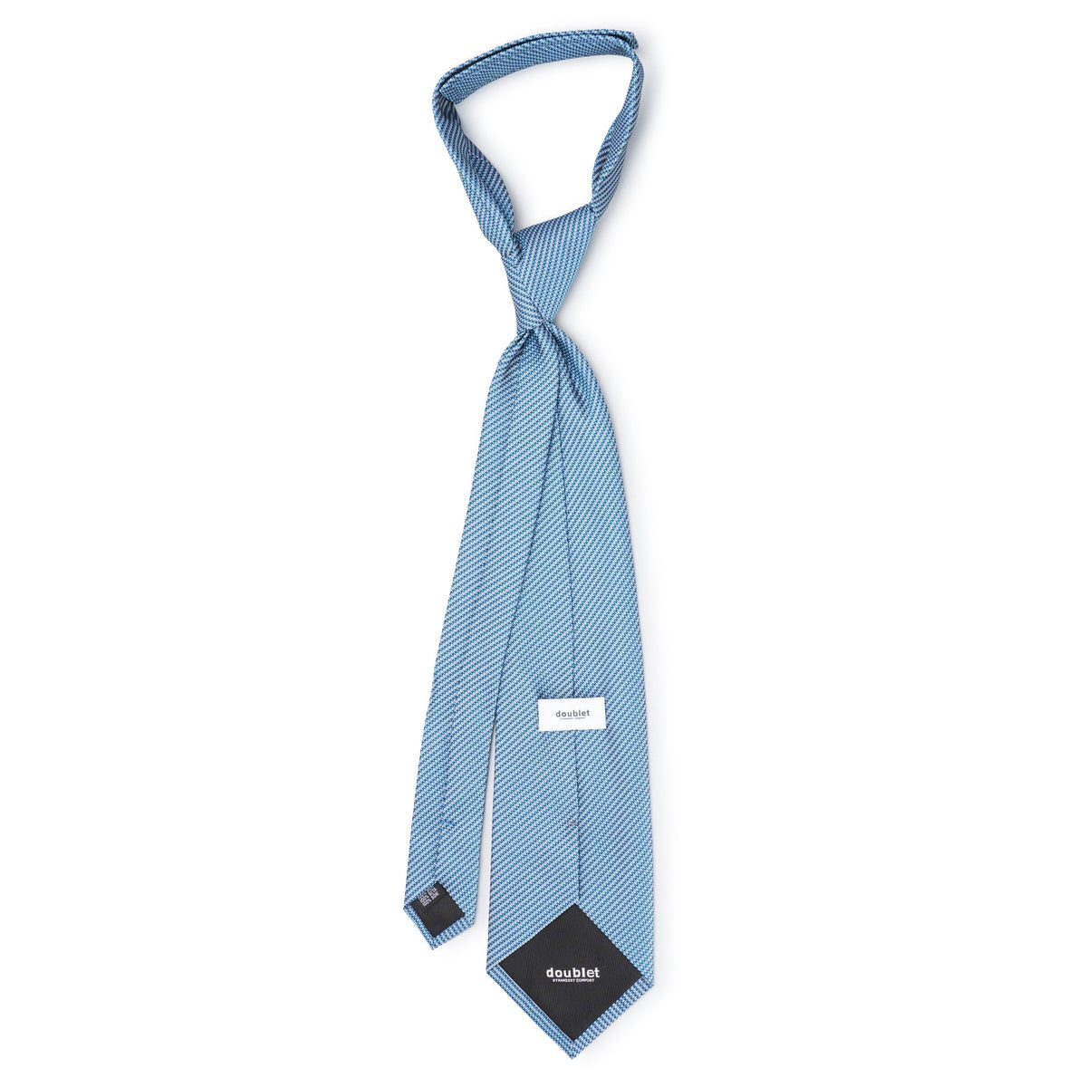 SHAPE MEMORY MICRO PATTERN TIE / BLUE
